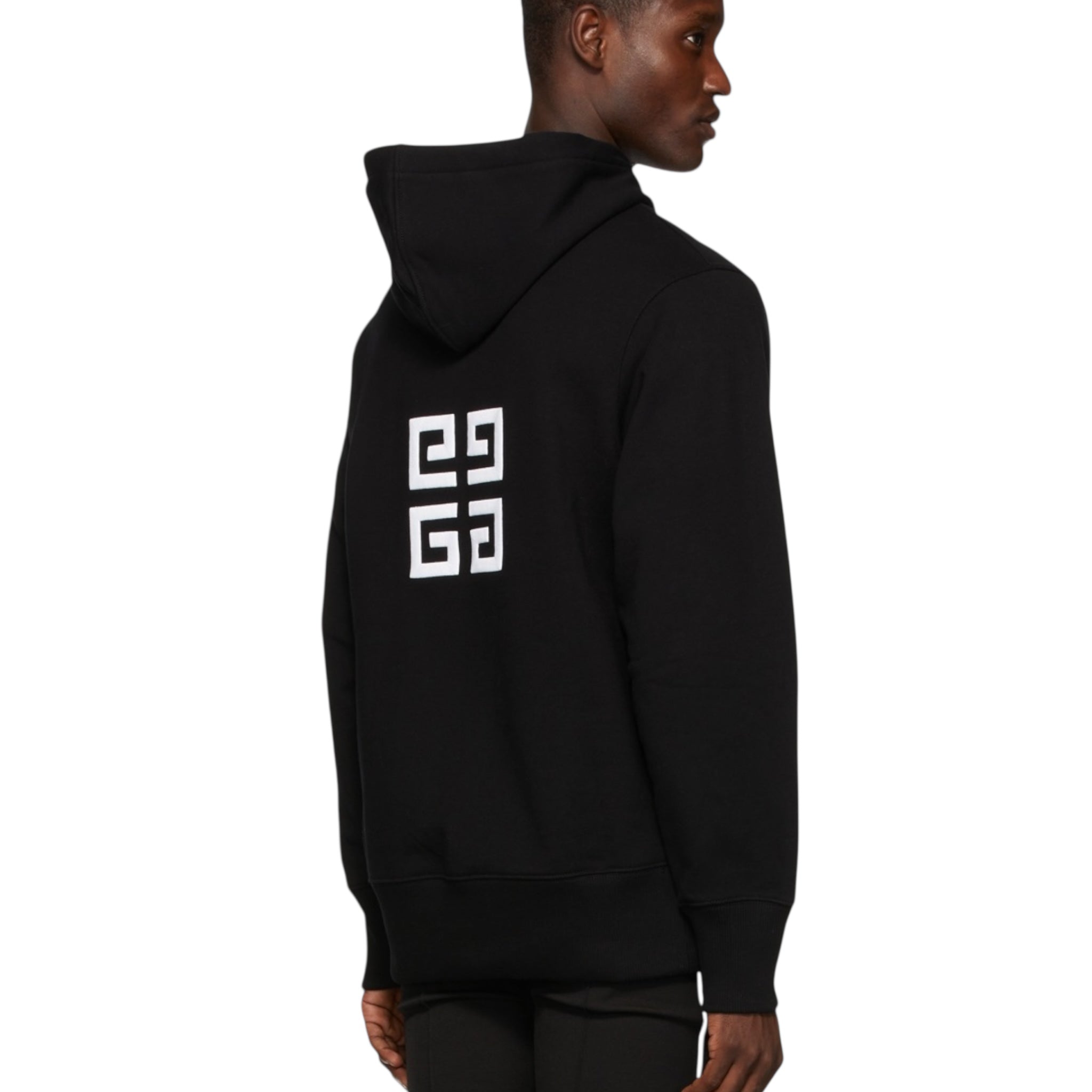 GIVENCHY Black 4G Embroidered Hoodie