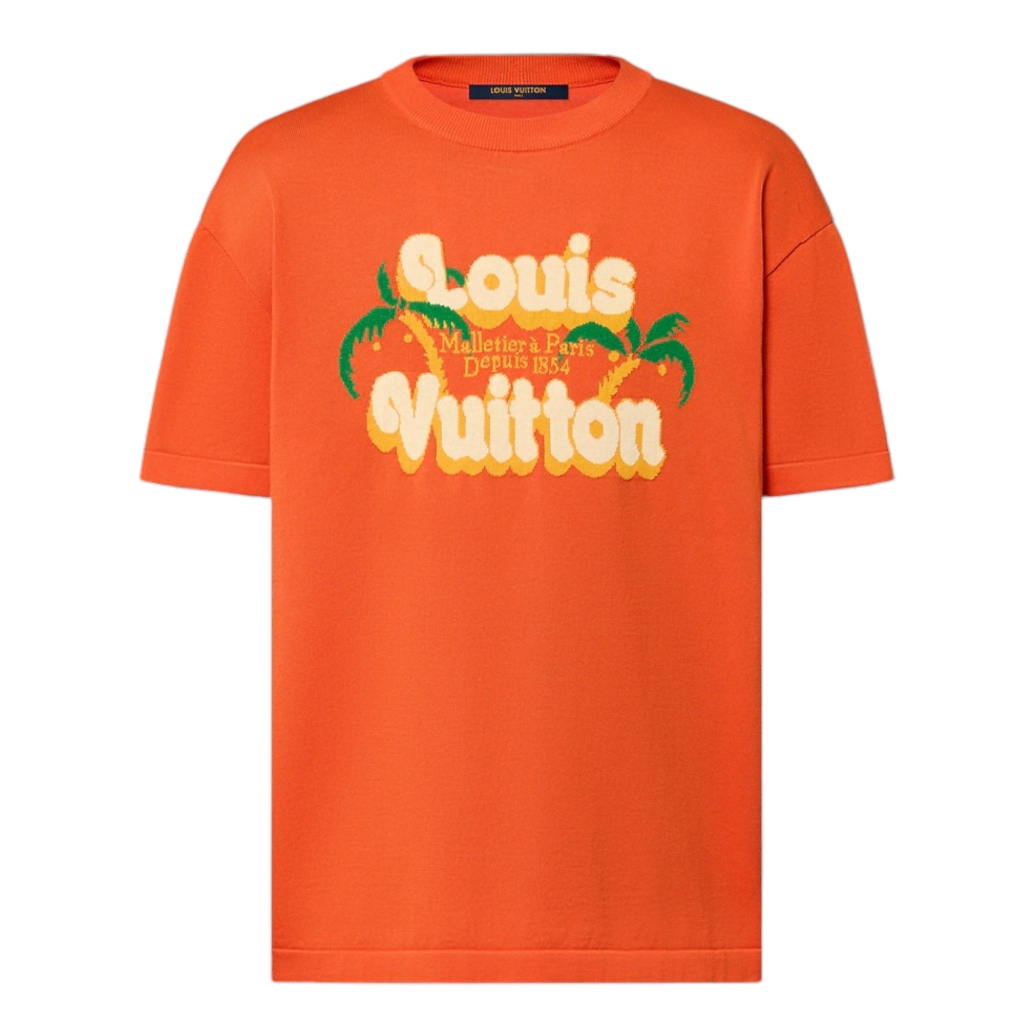 本物Louis Vuitton オレンジ Tシャツ Louis vuitton t-shirt