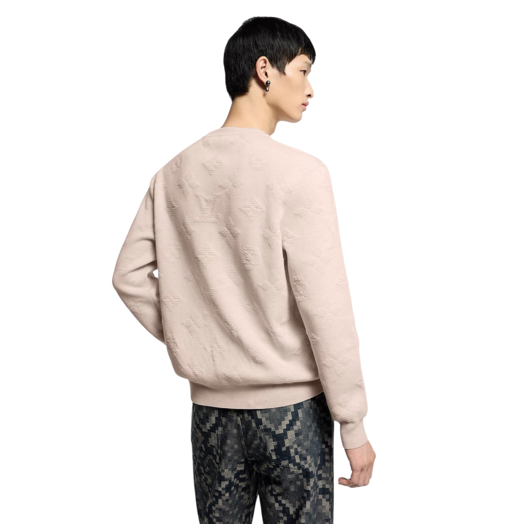 Monogram Embossed Pullover