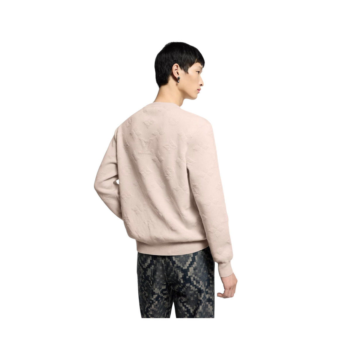 Monogram Embossed Pullover