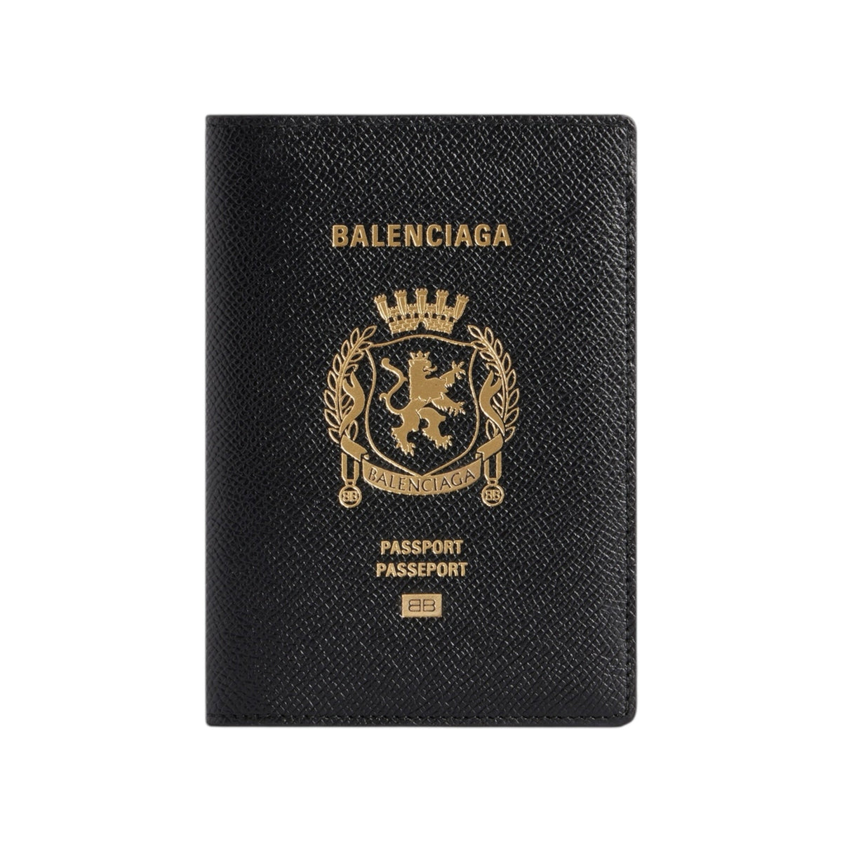 MEN'S PASSPORT HOLDER IN BLACK