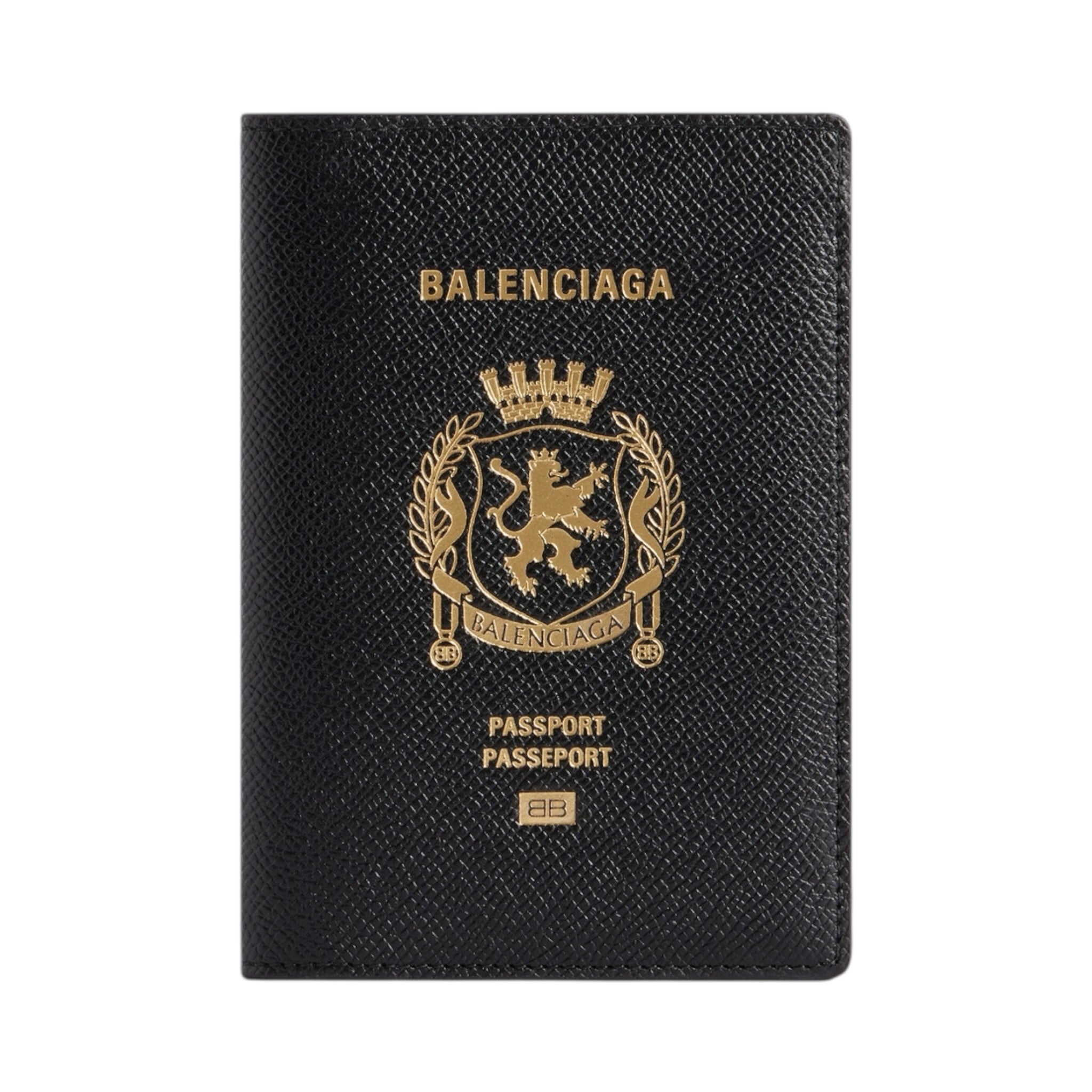 MEN'S PASSPORT HOLDER IN BLACK