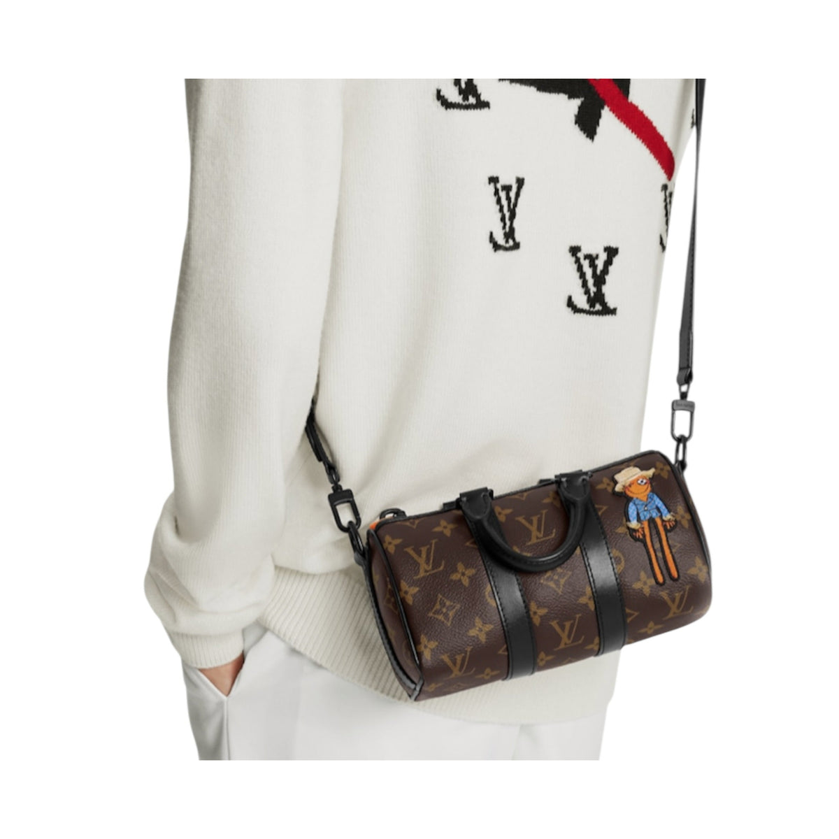 NIB Authentic Louis Vuitton Monogram Keepall XS Virgil Abloh Zoom with Friends