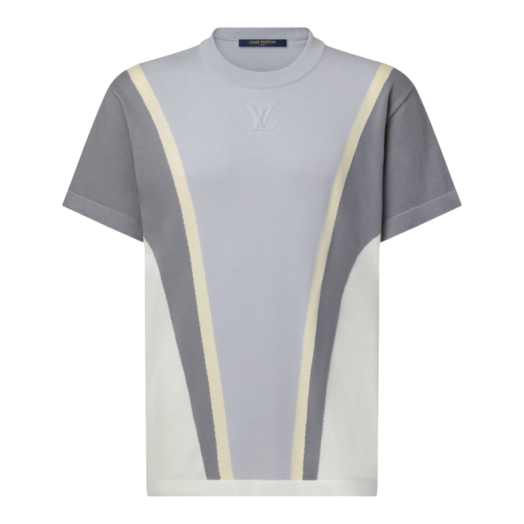 Graphic Cotton Jacquard Short-Sleeved Crewneck