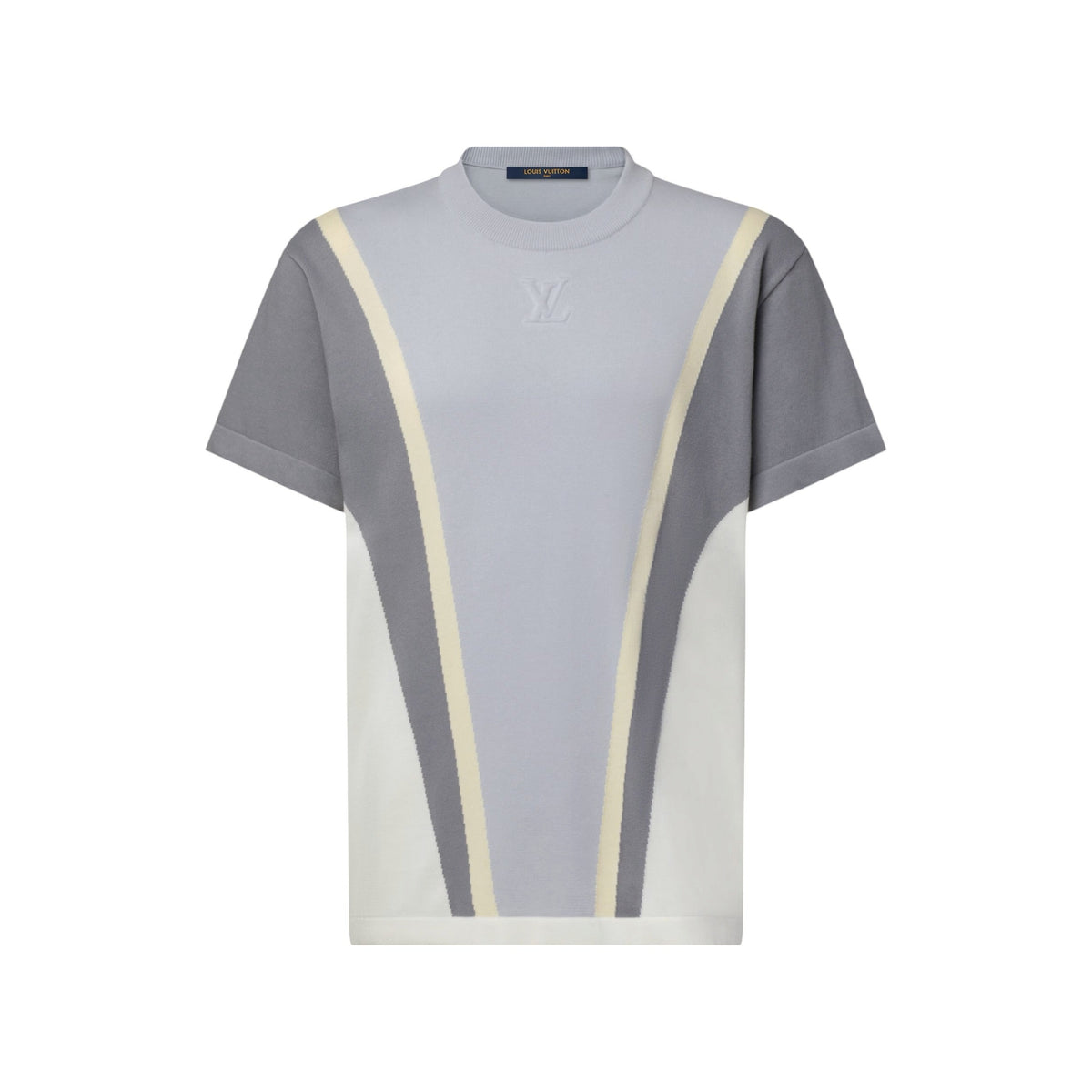 Graphic Cotton Jacquard Short-Sleeved Crewneck