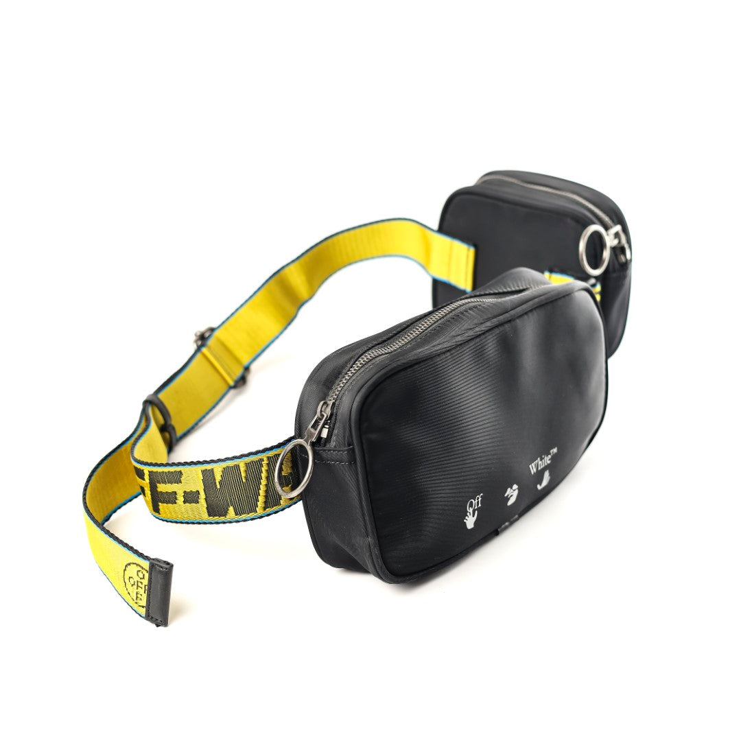 حقيبة خصر وحقيبة كروس باللون الأبيض العاجي