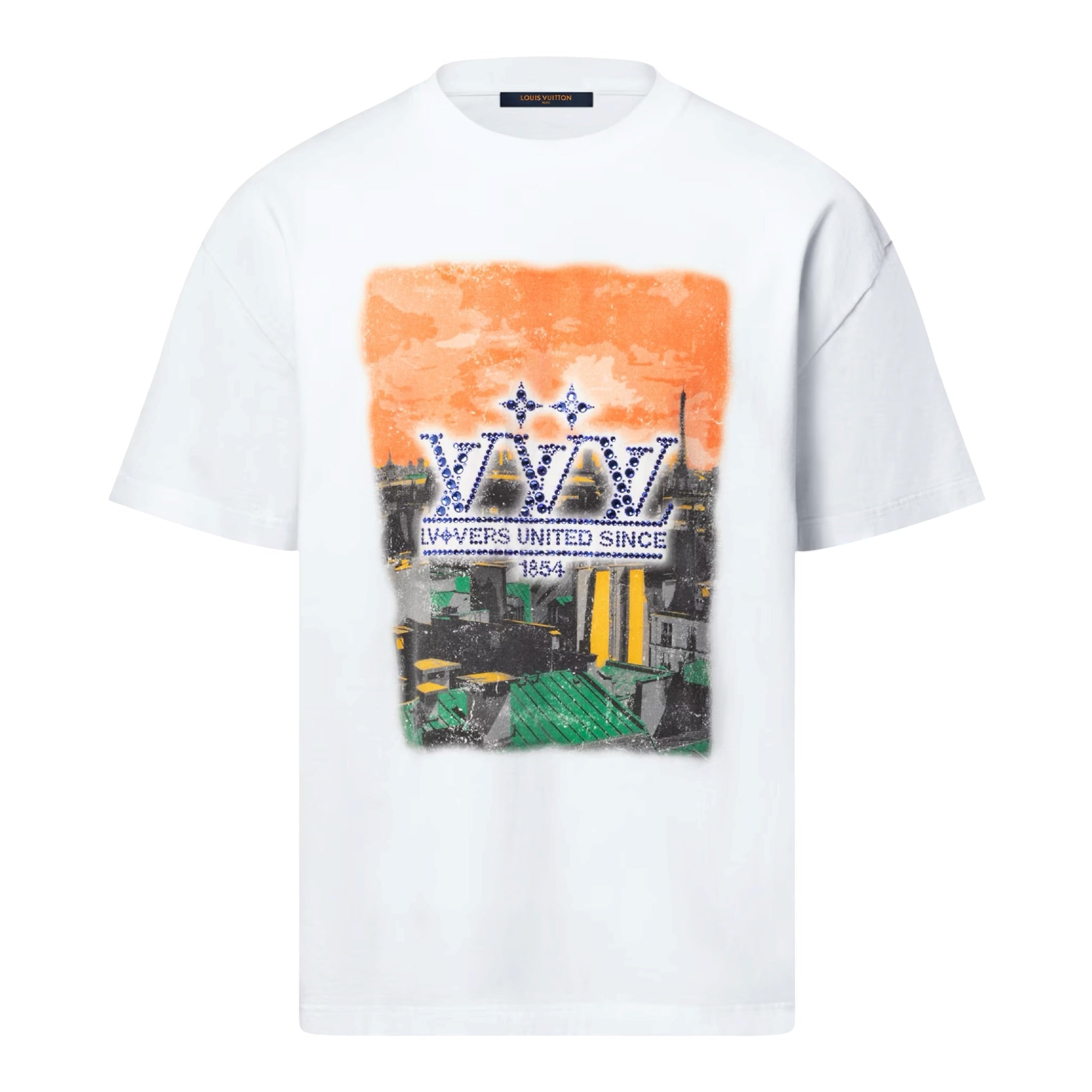Embellished Graphic Cotton T-Shirt