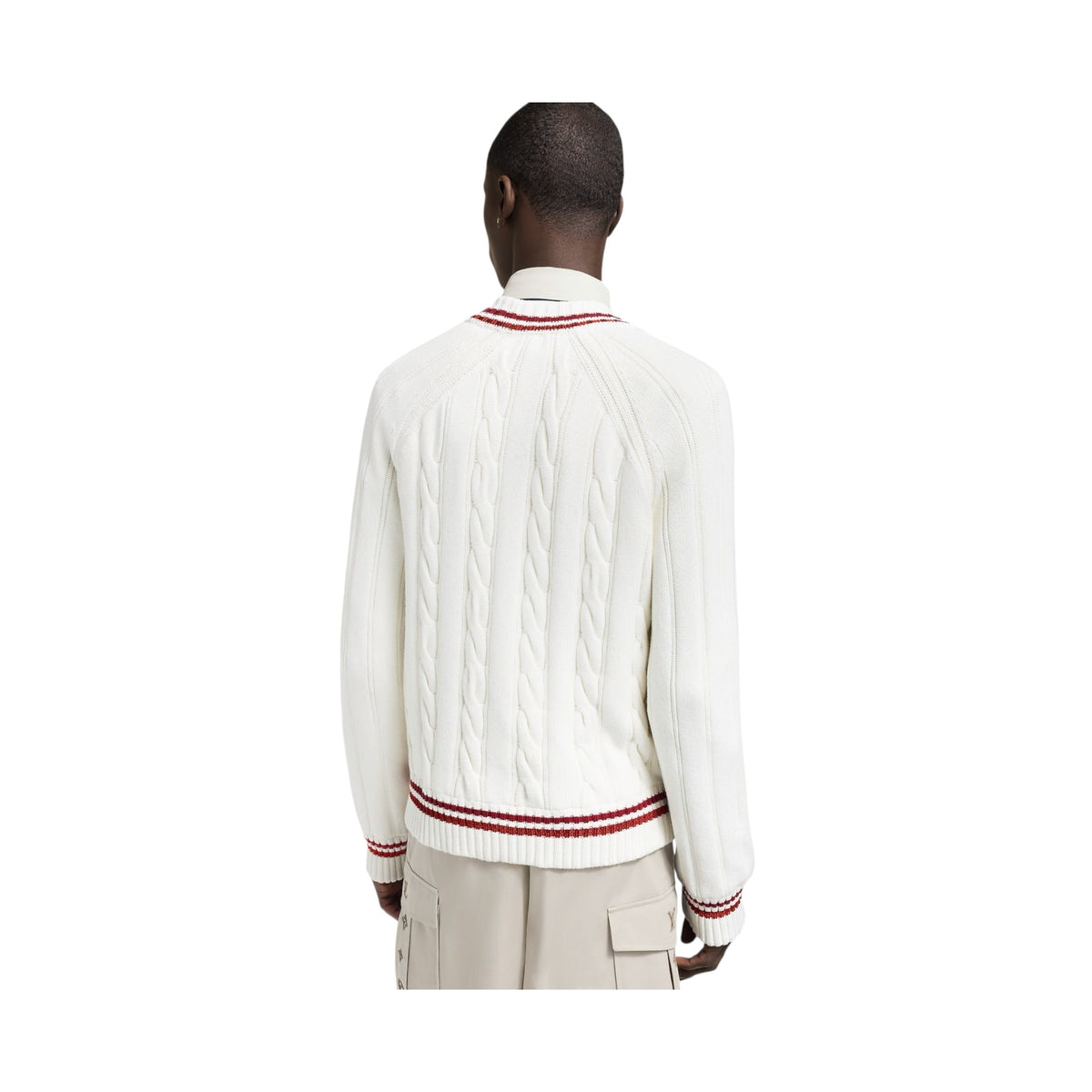 Preppy V-Neck Cable Pullover