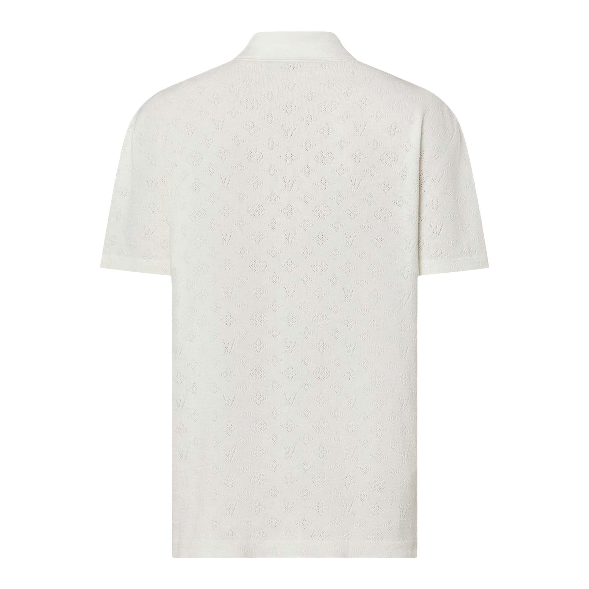 Monogram Pointelle Short-Sleeved Shirt