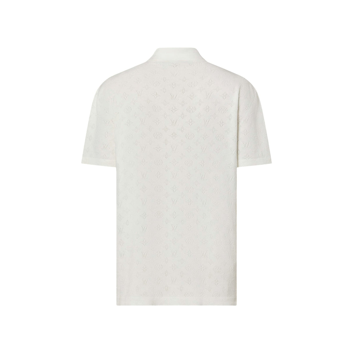 Monogram Pointelle Short-Sleeved Shirt