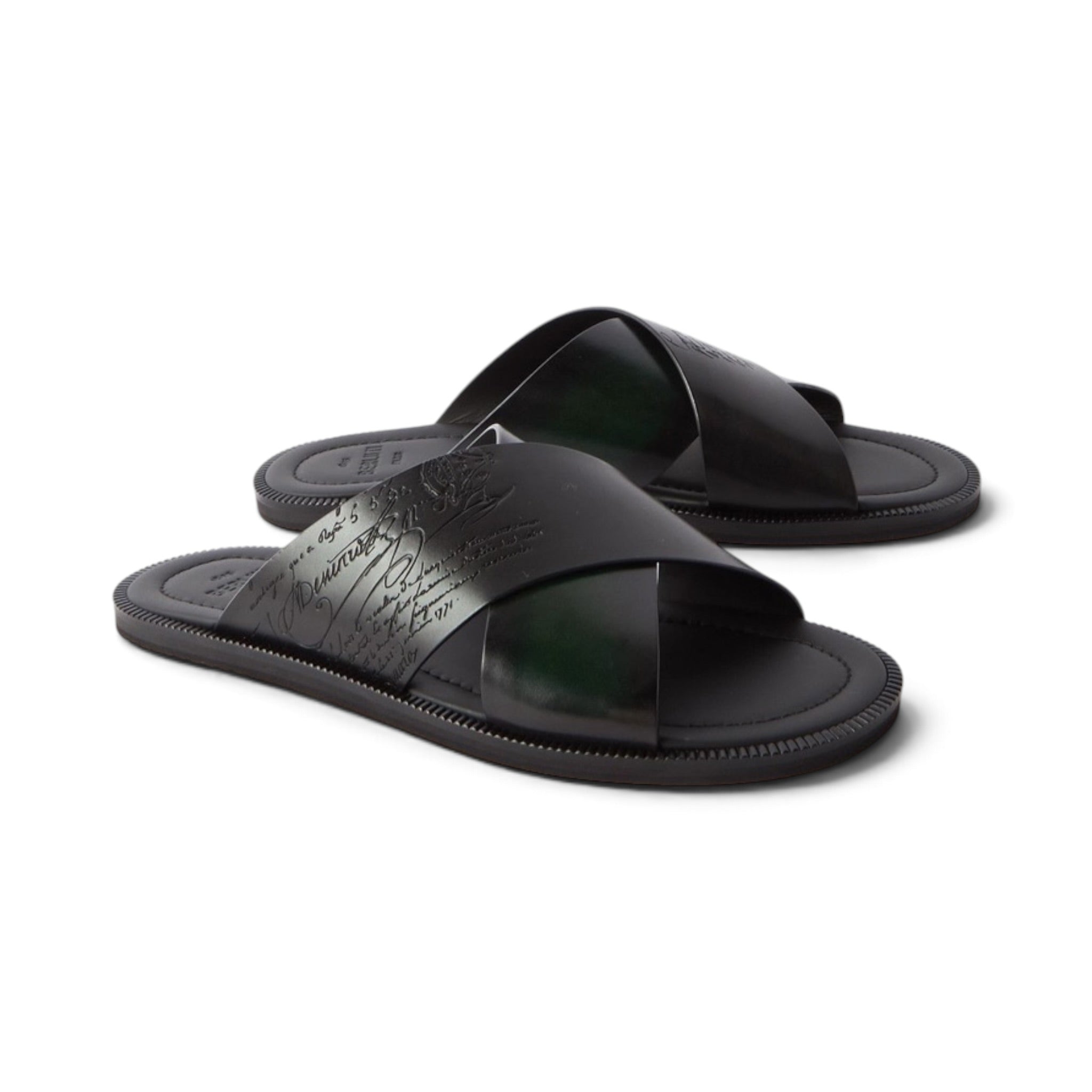 Berluti Sifnos Scritto leather sandals