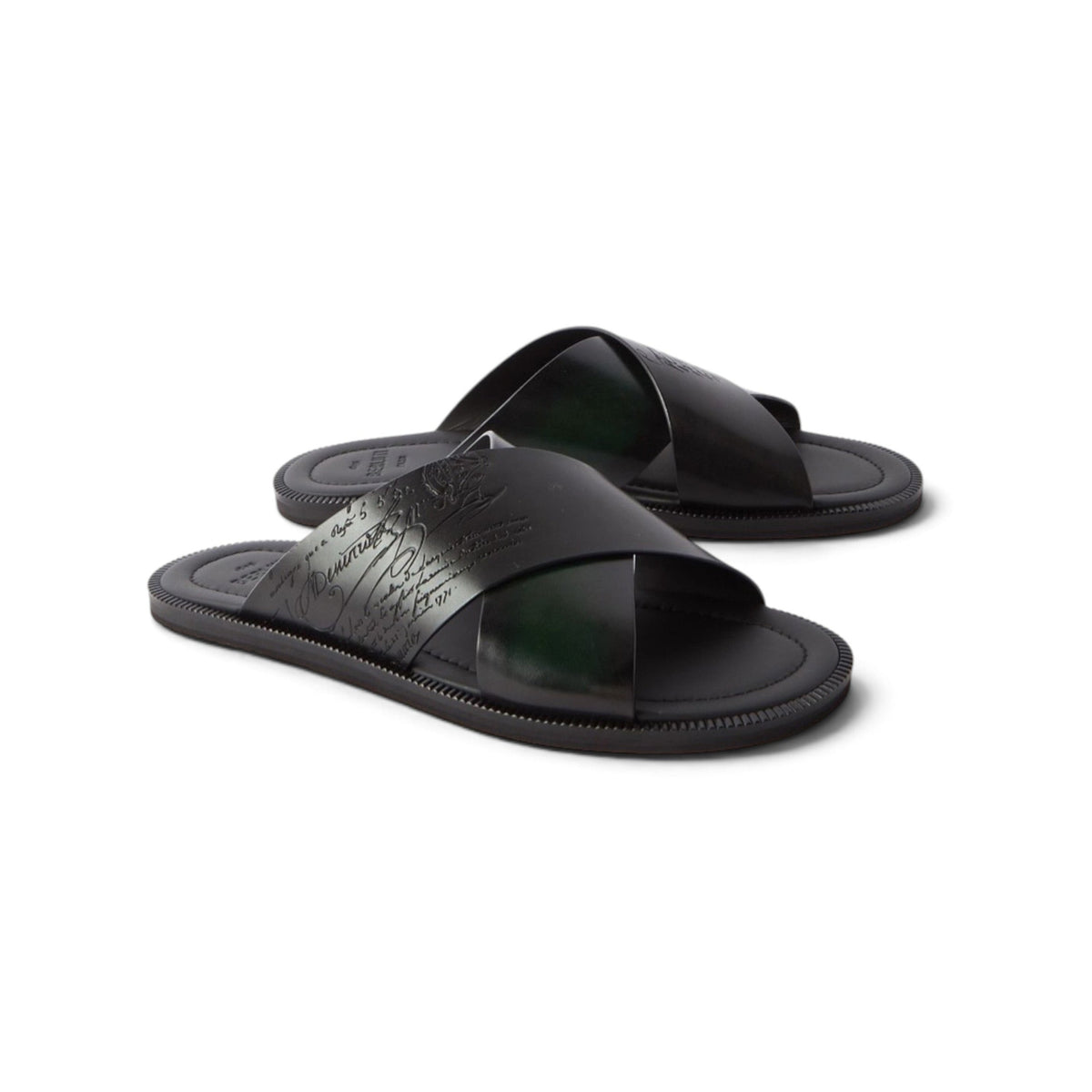 Berluti Sifnos Scritto leather sandals