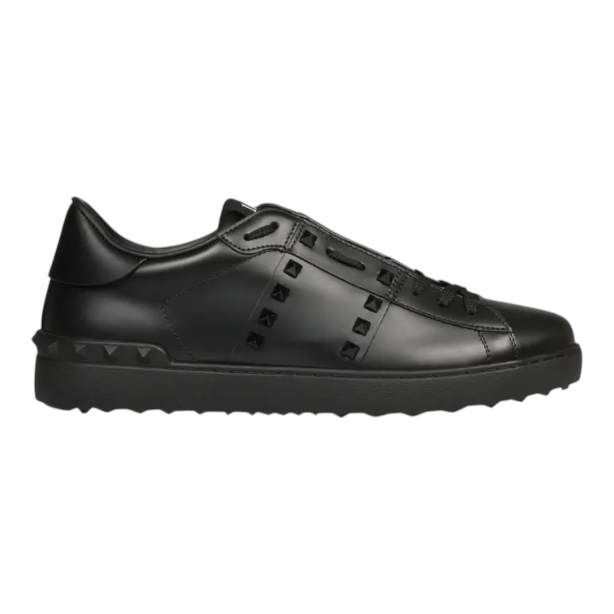 Rockstud Untitled Sneaker In Calfskin Leather