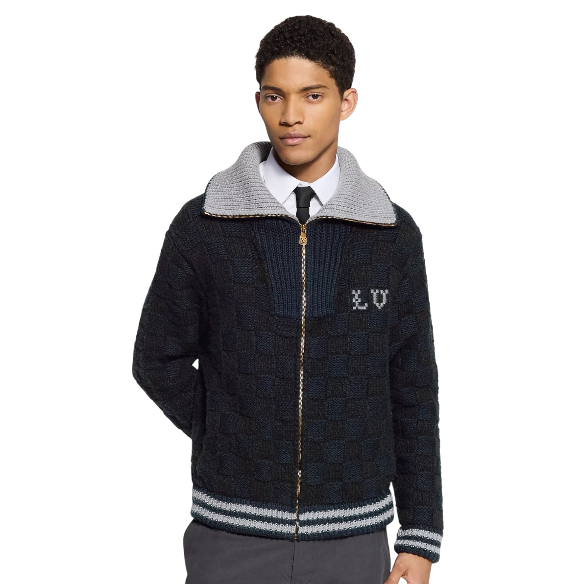 Damier Knit Blouson