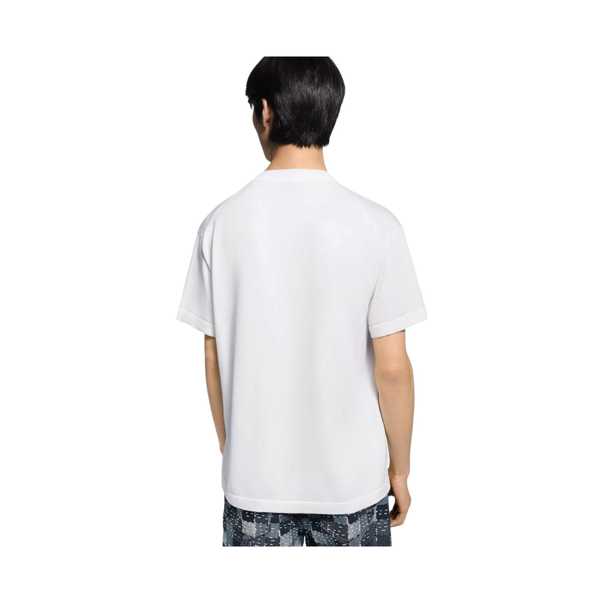 Short-Sleeved Knitted Crewneck
