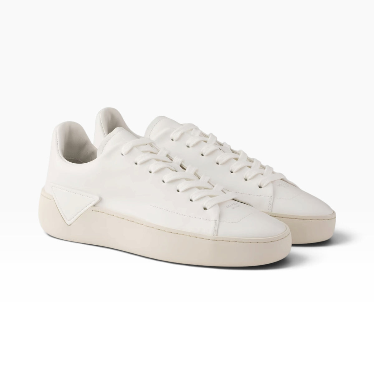 Prada court leather sneakers