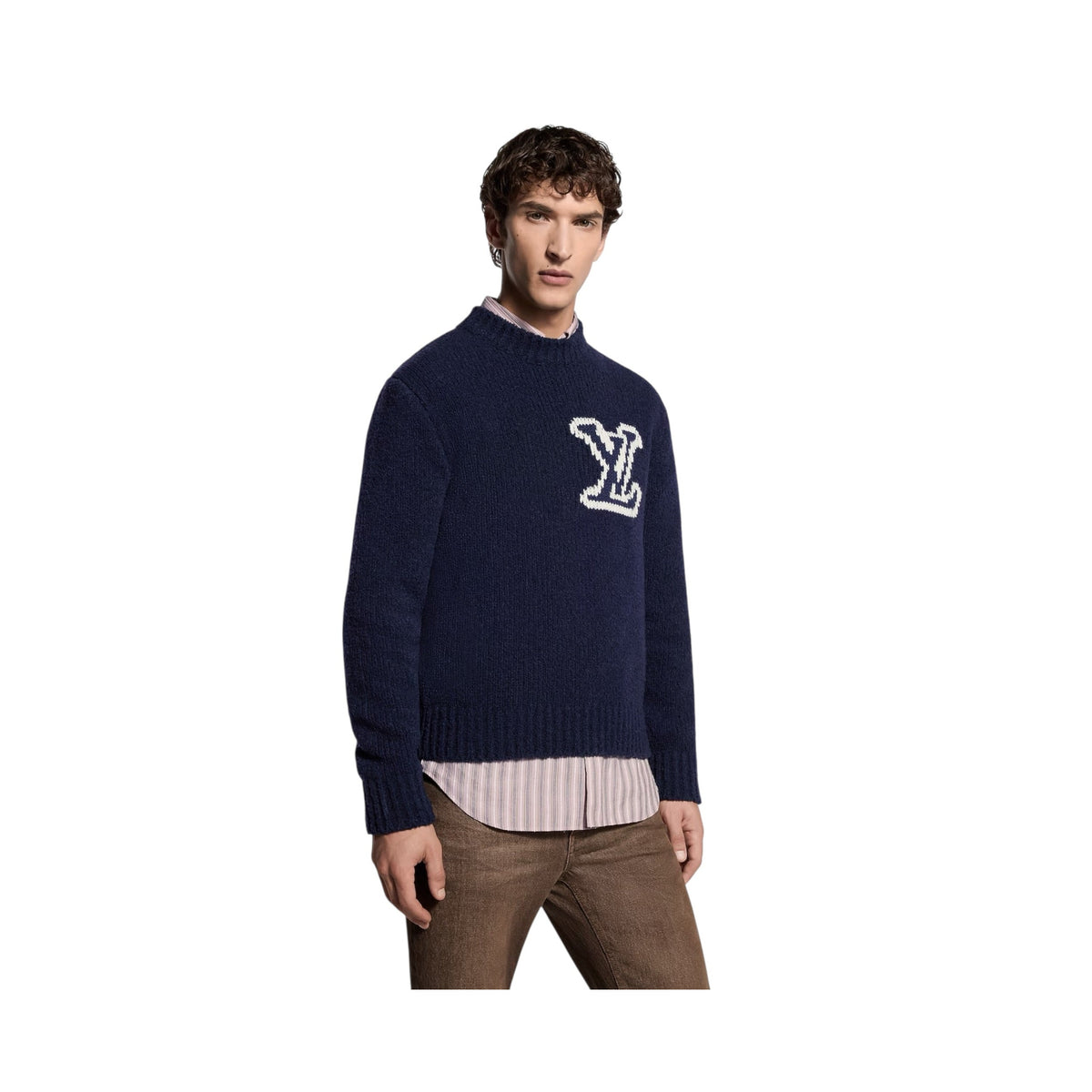 LV Intarsia Crewneck