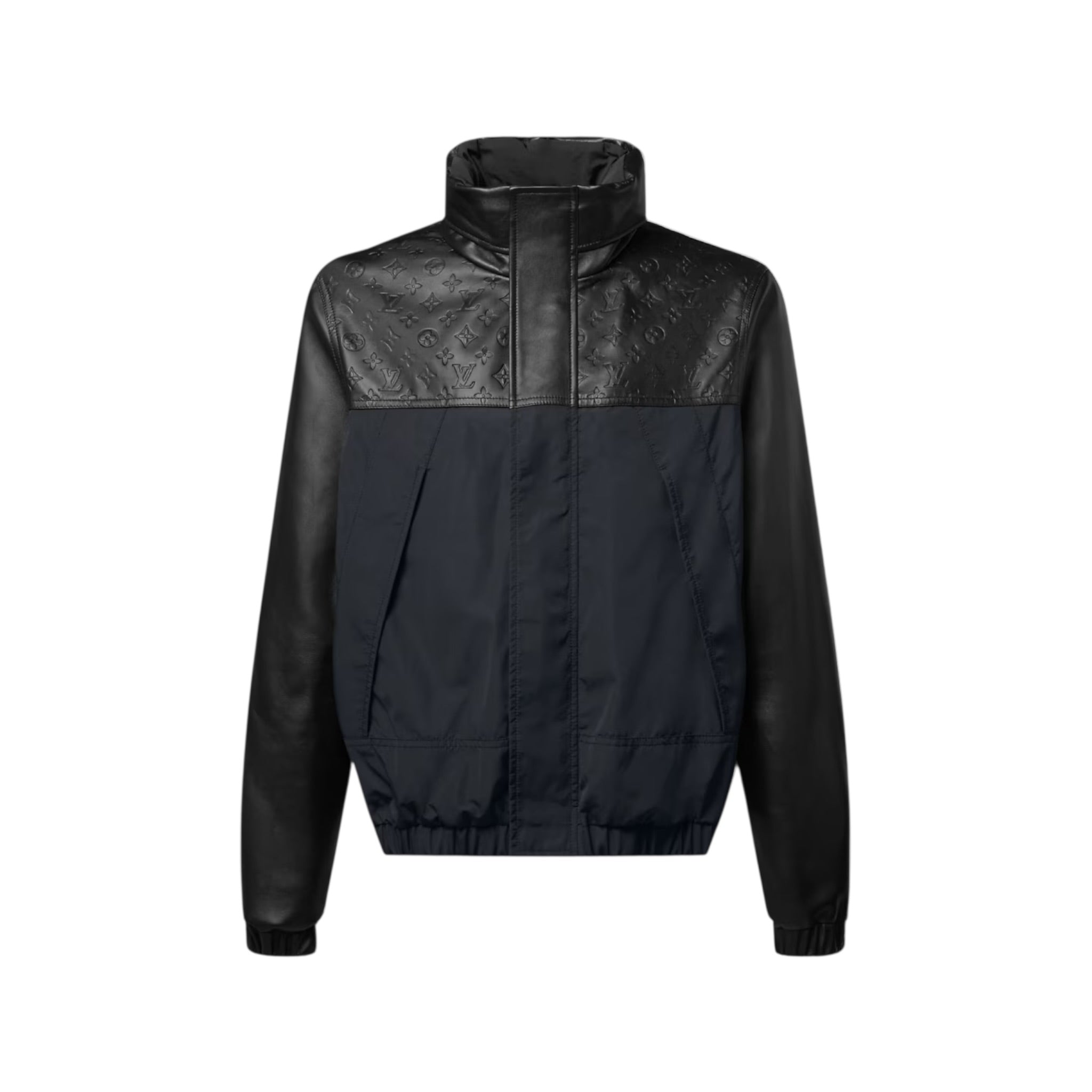 Leather Mix Windbreaker