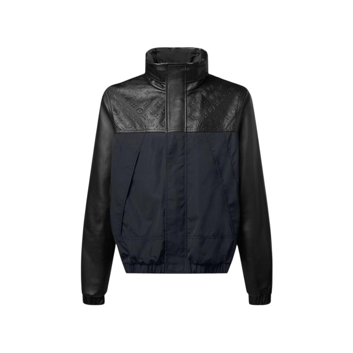 Leather Mix Windbreaker