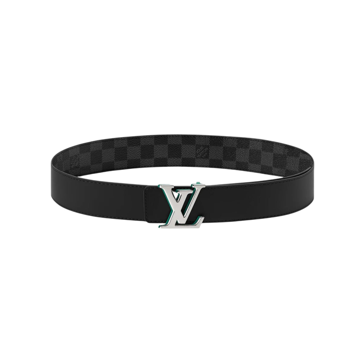 LV Optic Damier Graphite 40mm Reversible Belt