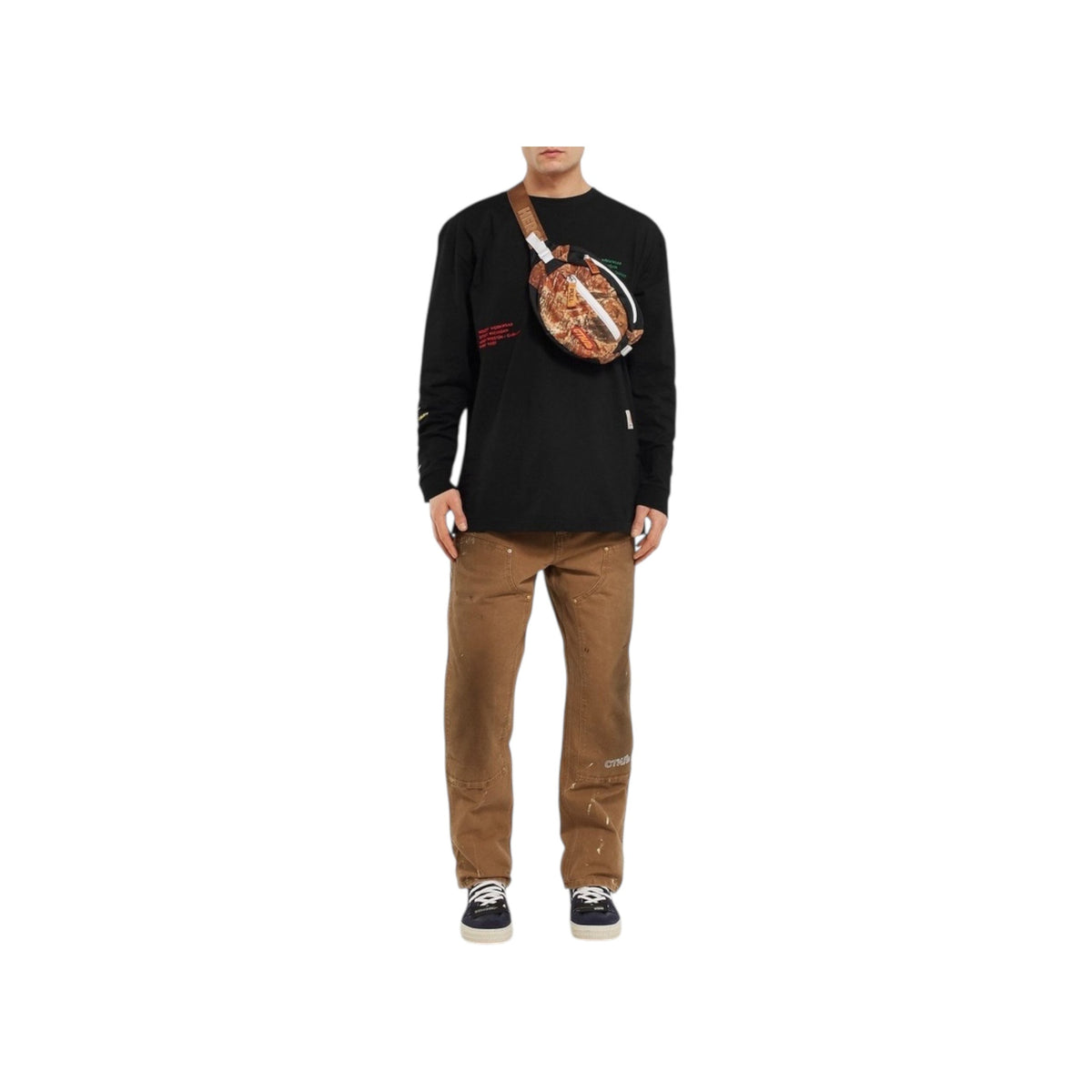 Heron Preston - Printed Nylon Belt Bag - Men - Brown