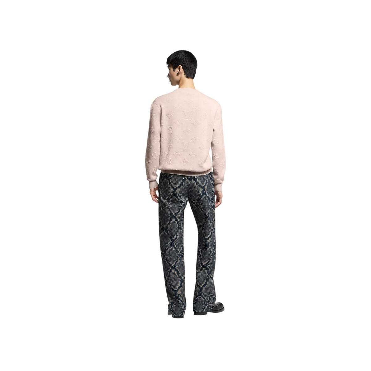 Monogram Embossed Pullover