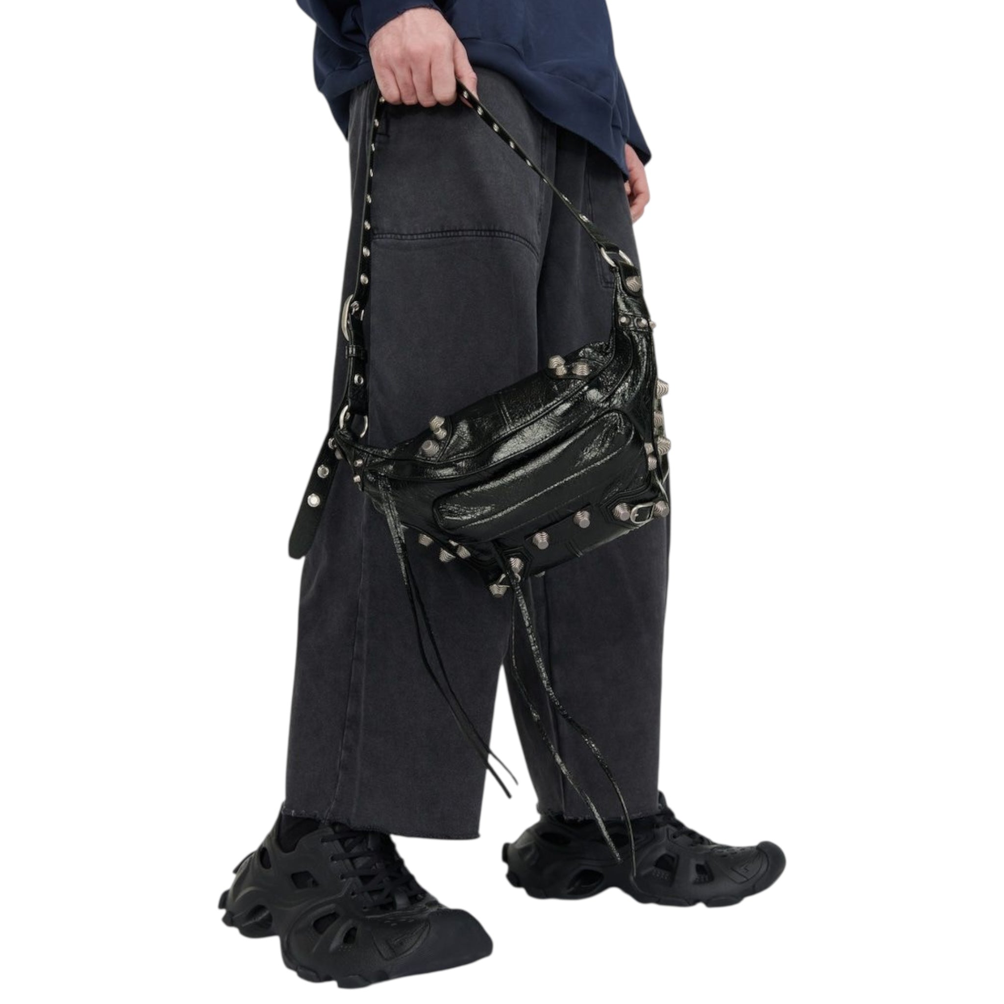 Balenciaga Le Cagole Studded Leather Belt Bag