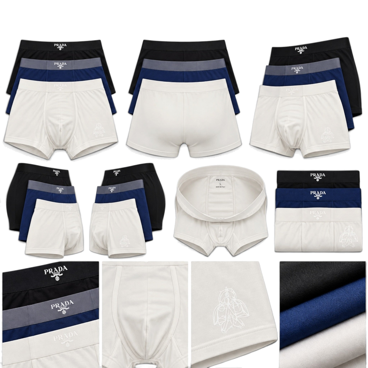 Prada Underwear – white background