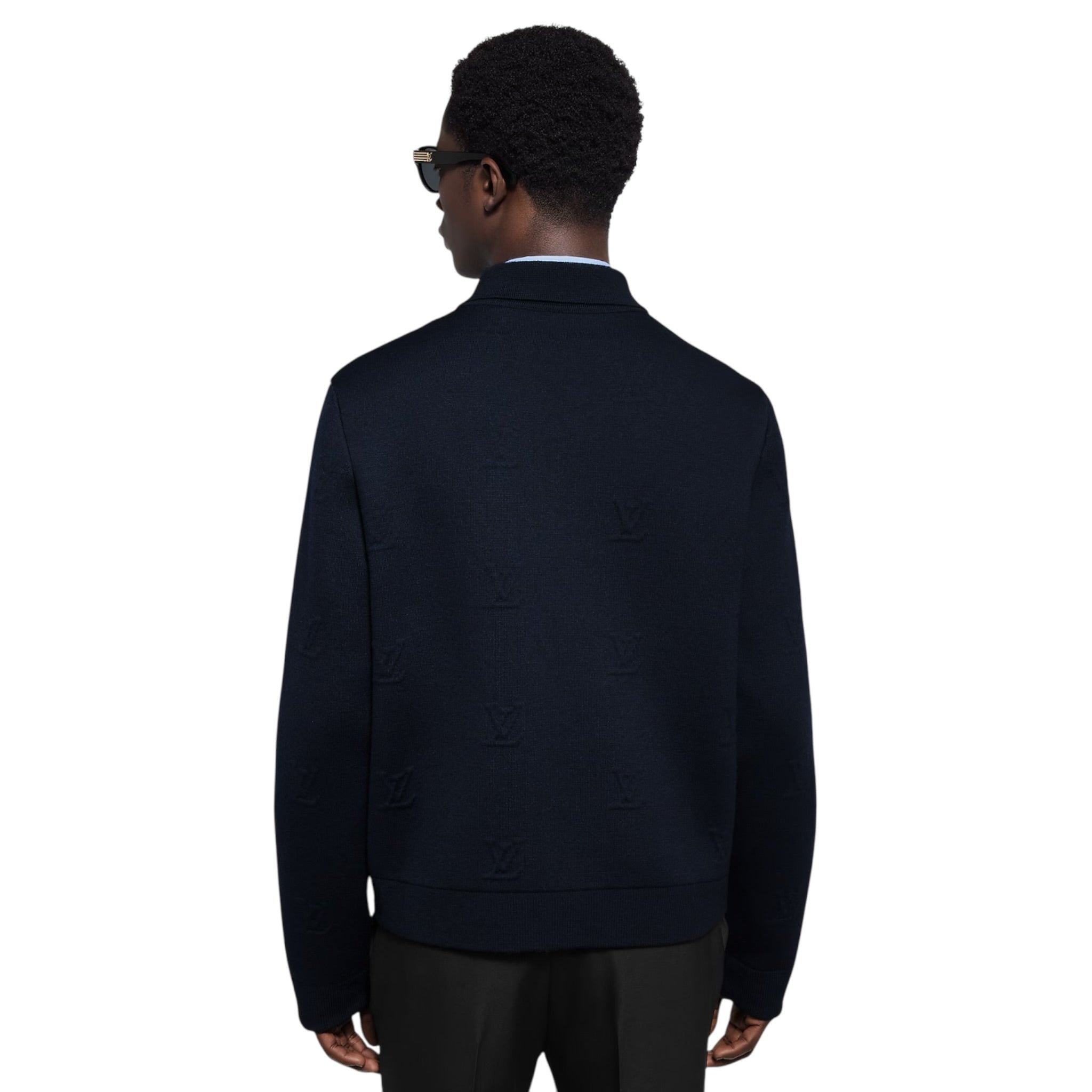 LV Blason Embossed Zipped Blouson