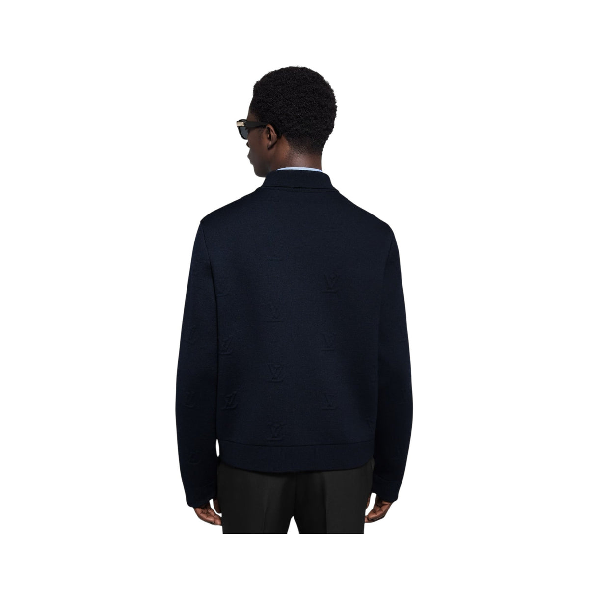 LV Blason Embossed Zipped Blouson