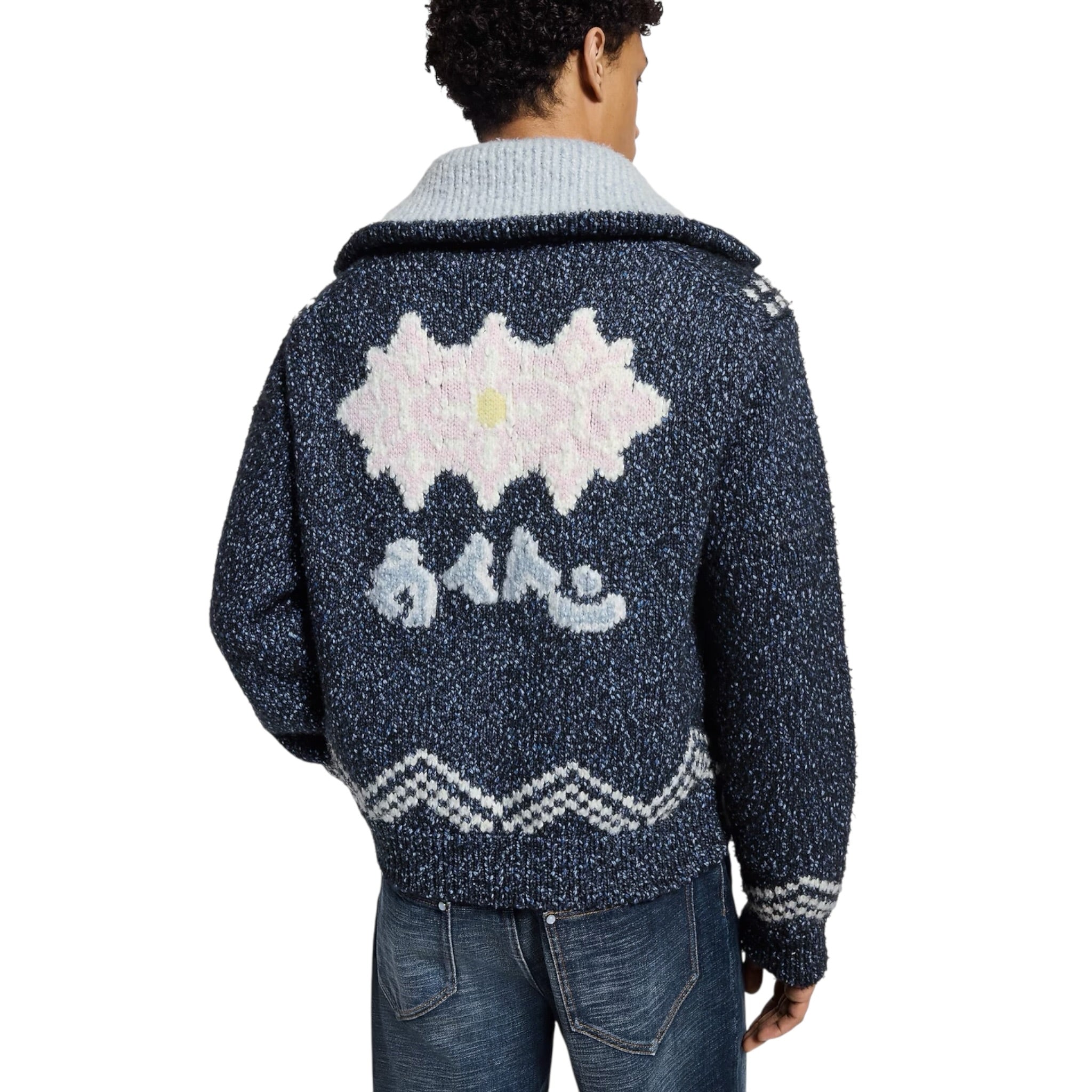 Zippered Knitted Blouson
