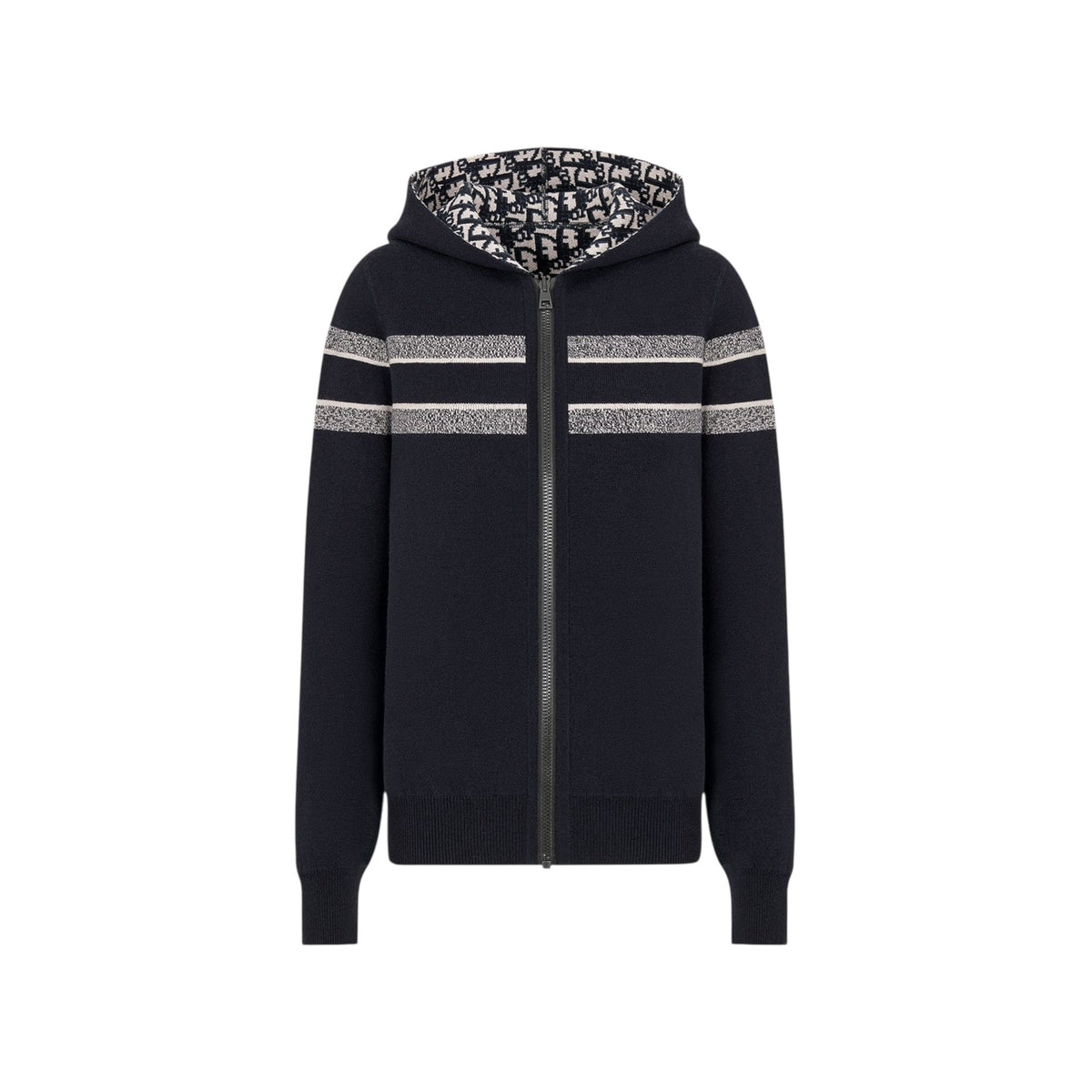 Dior Reversible Zipped Cardigan with Hood