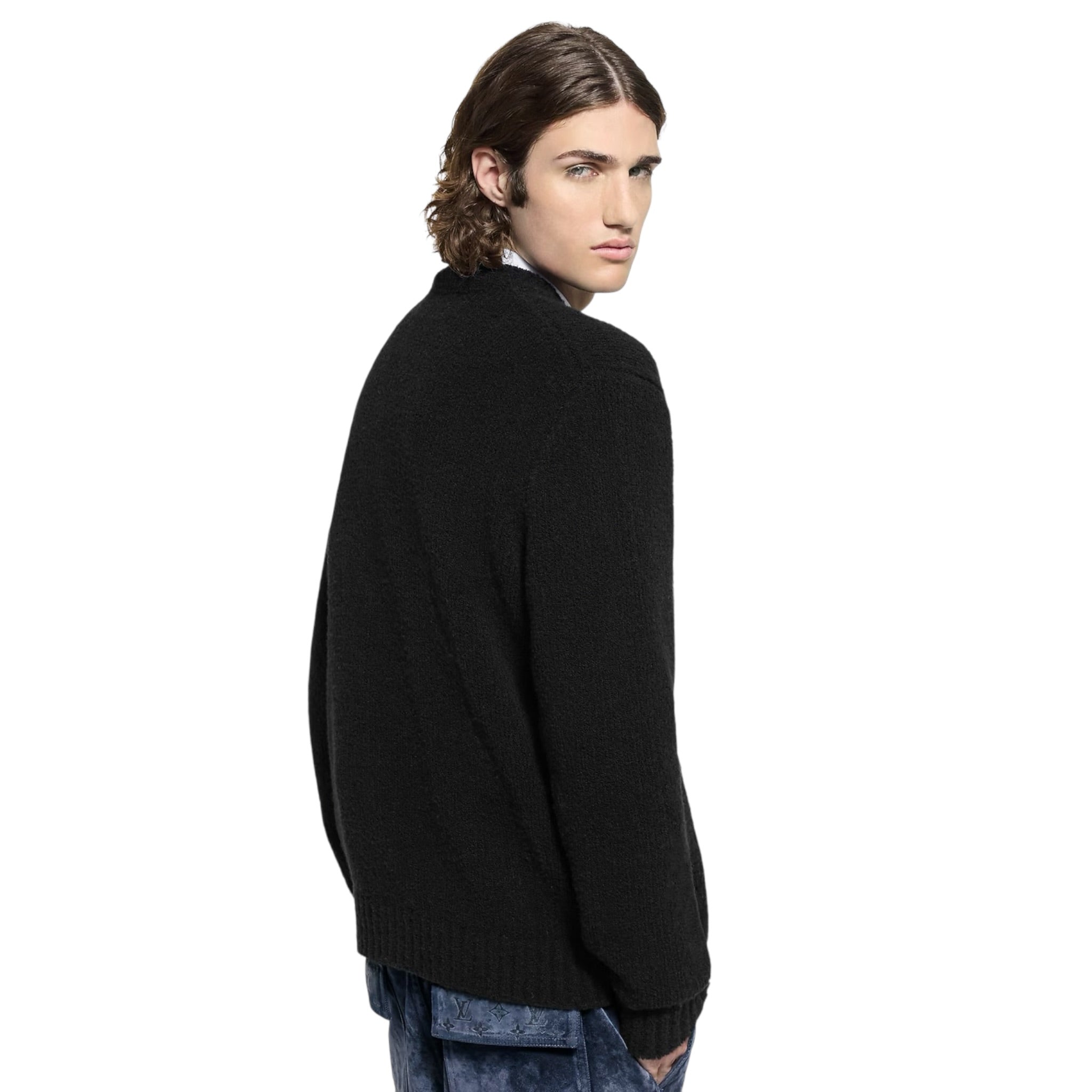 Chunky Intarsia Signature Cardigan
