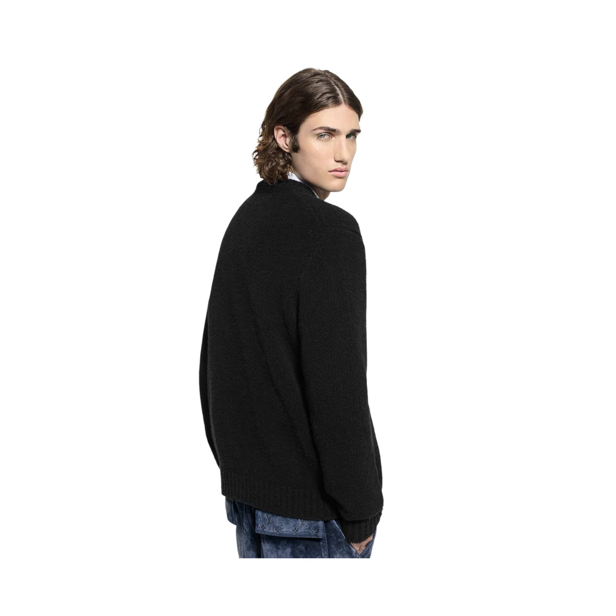 Chunky Intarsia Signature Cardigan