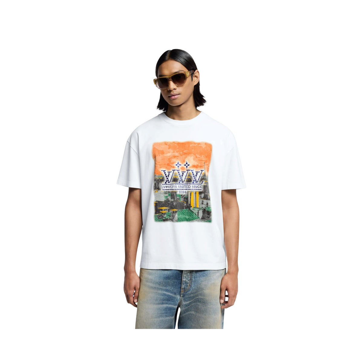 Embellished Graphic Cotton T-Shirt