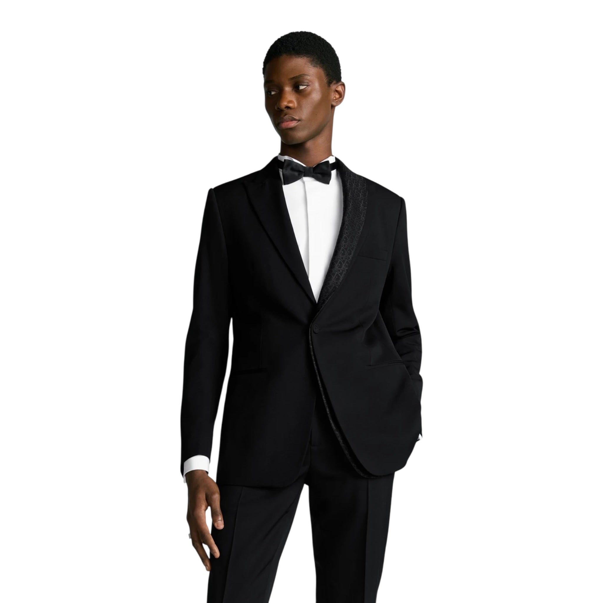 Jacket and Pants with Dior Oblique Asymmetric Shawl Collar