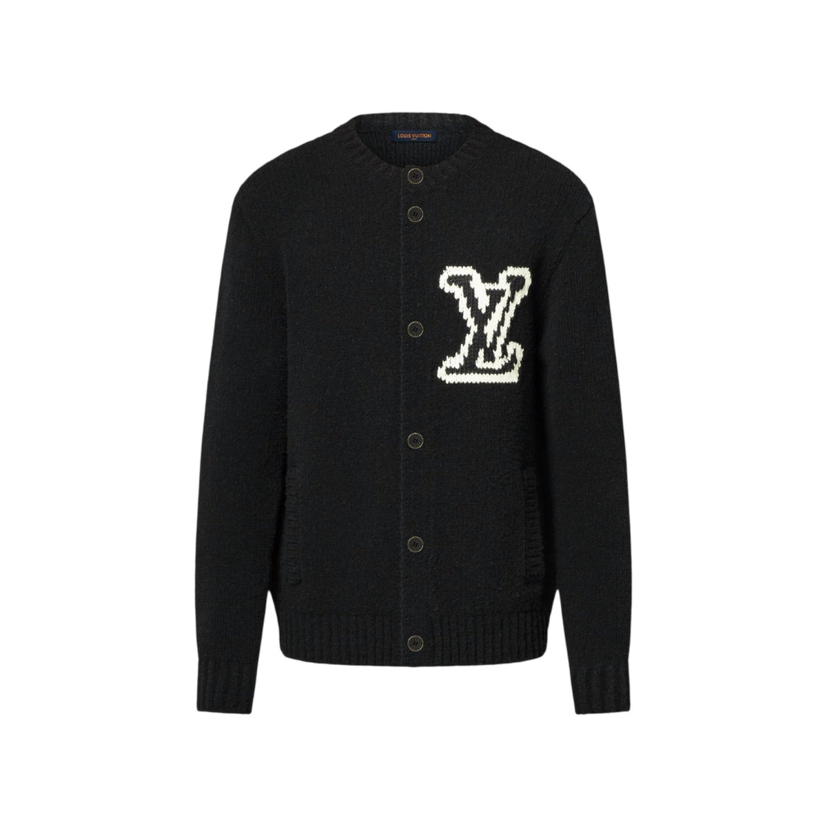 Chunky Intarsia Signature Cardigan