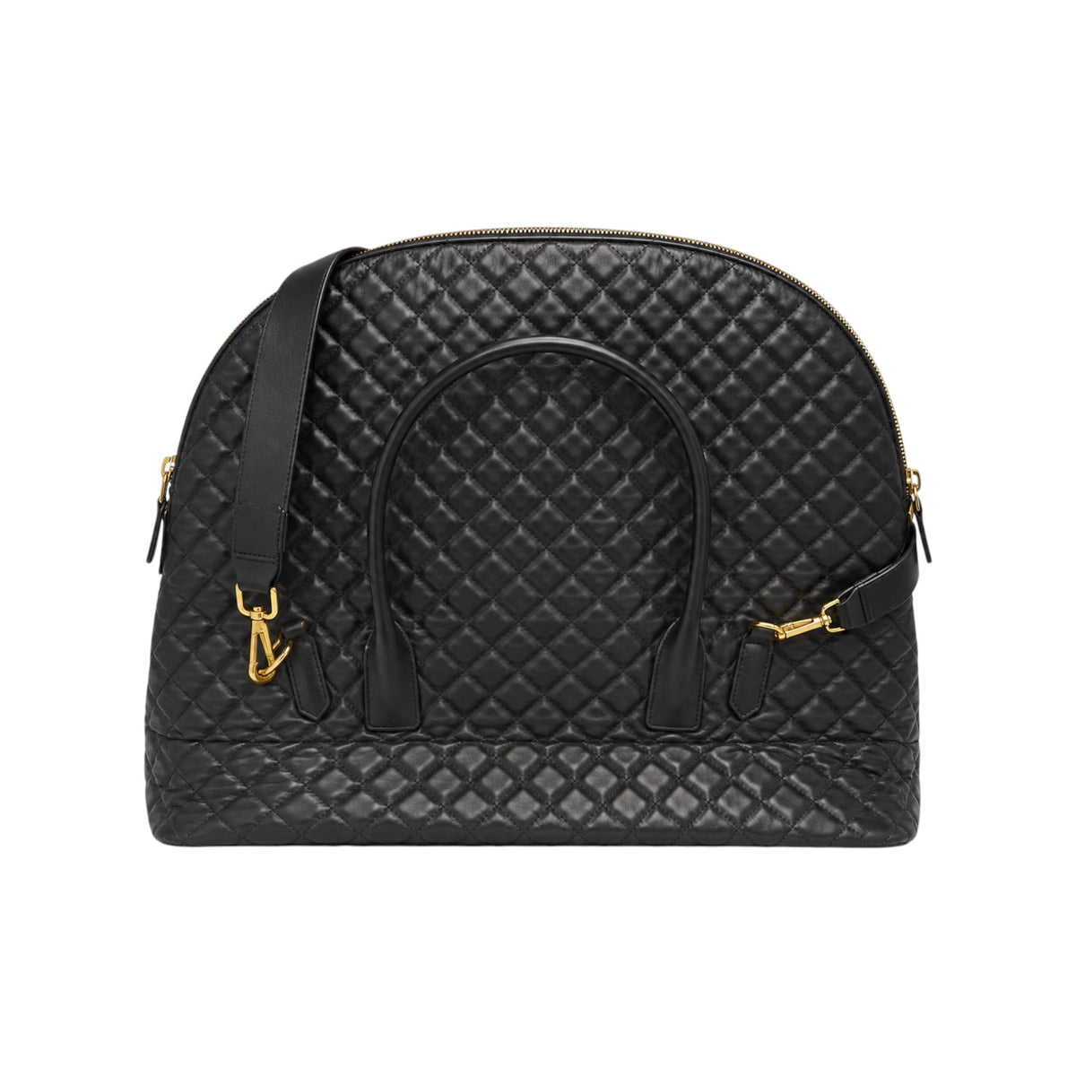 Saint Laurent Calfskin Quilted ES Giant Travel Bag Black