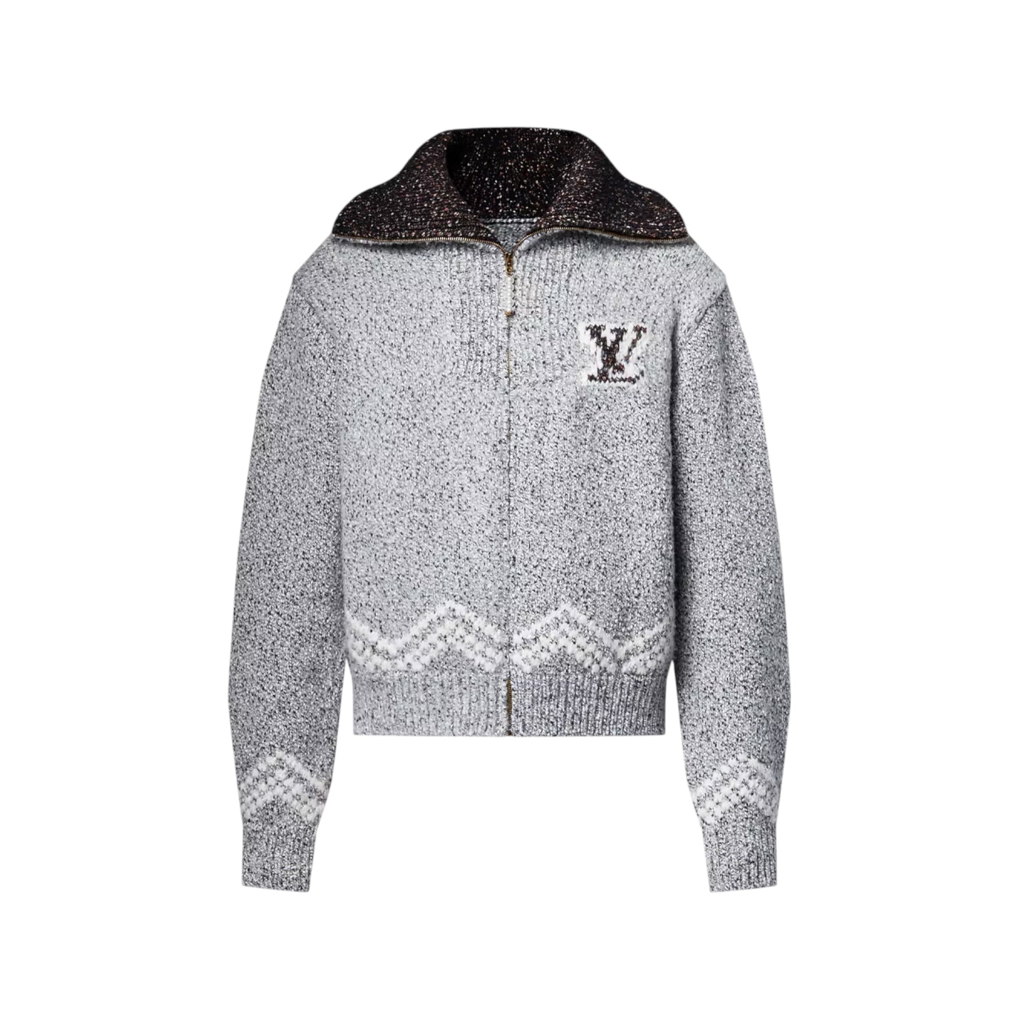 Zipped Knitted Blouson
