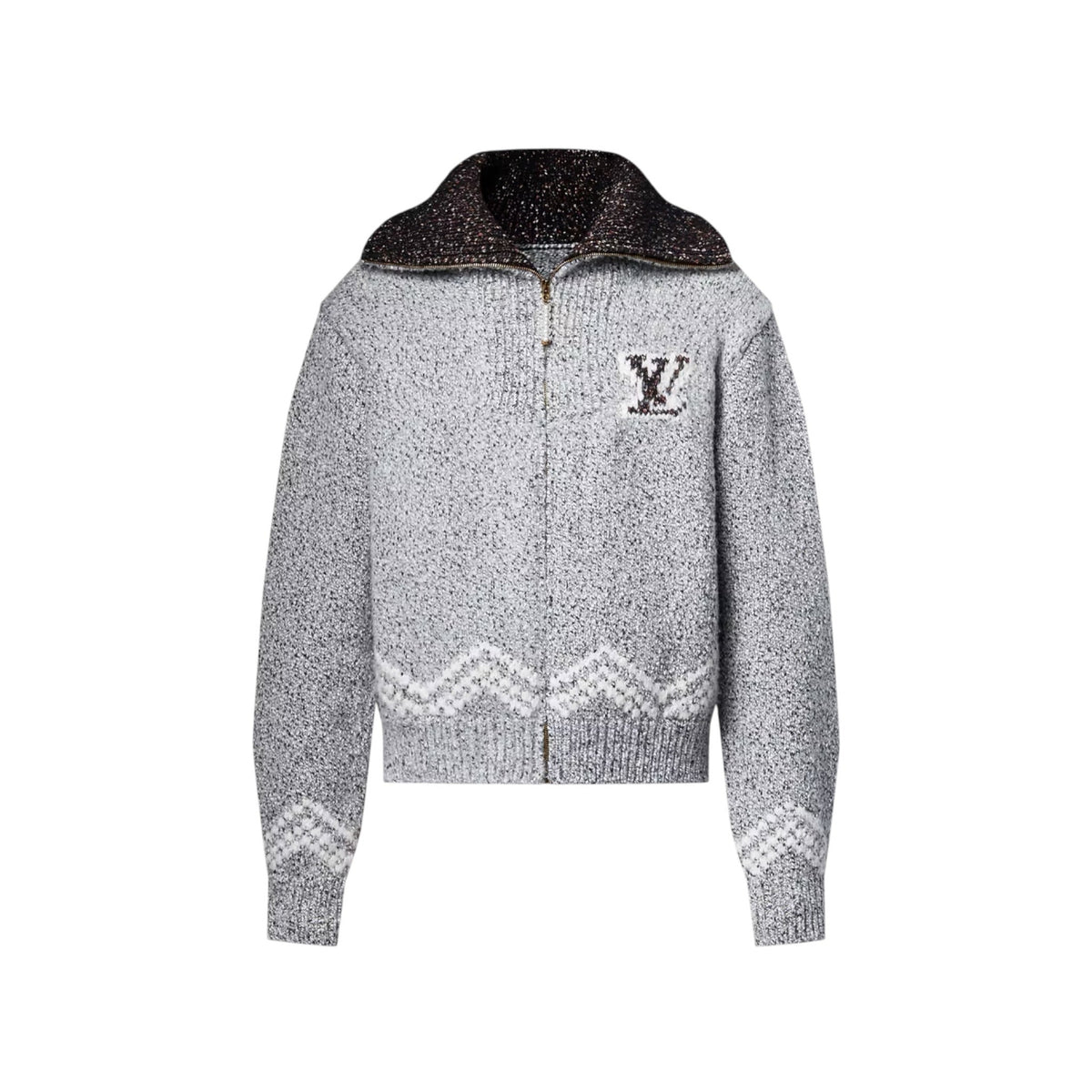 Zipped Knitted Blouson