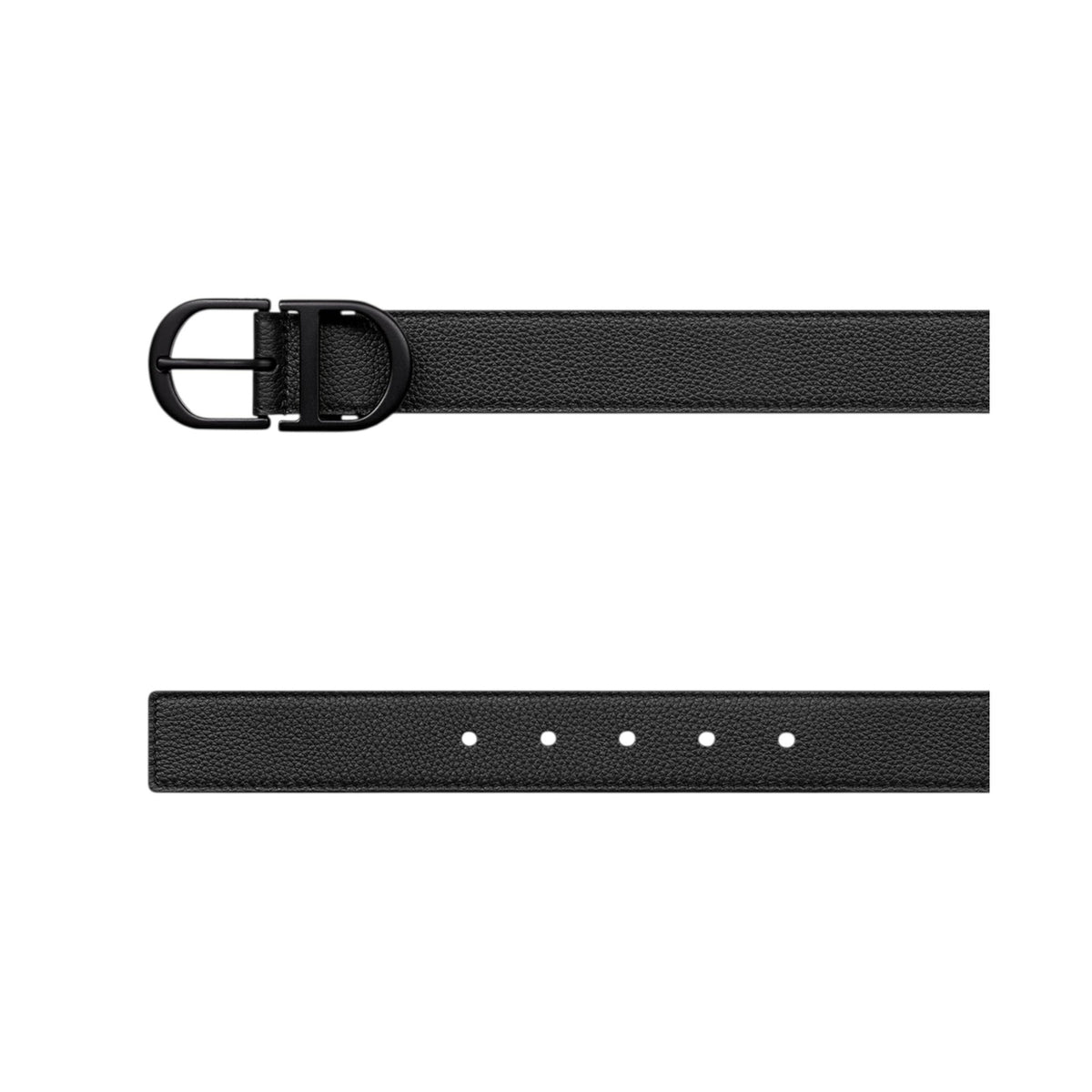 Dior Belt Black Grained Calfskin, 33 Mm