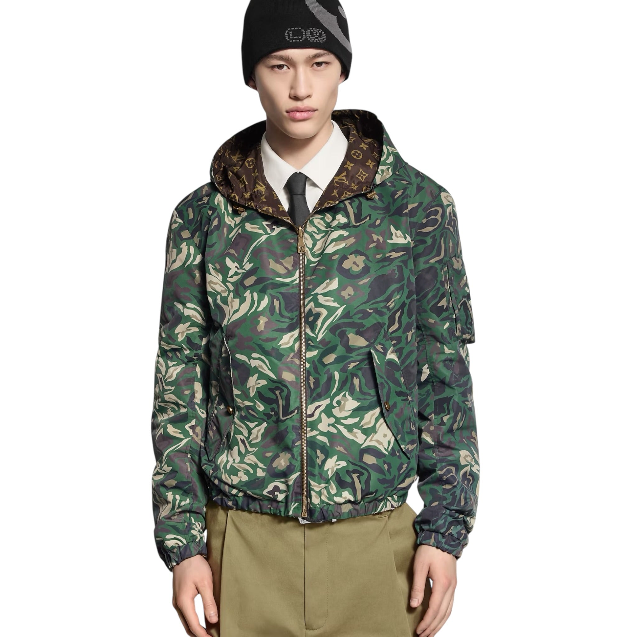 Monogram Reversible Windbreaker