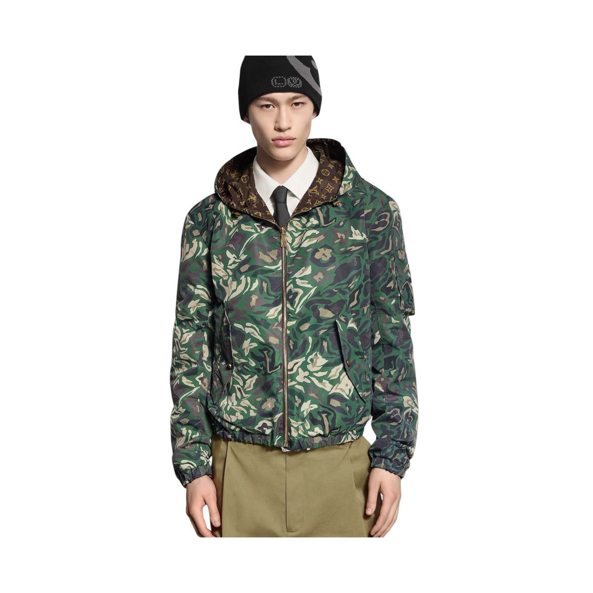 Monogram Reversible Windbreaker