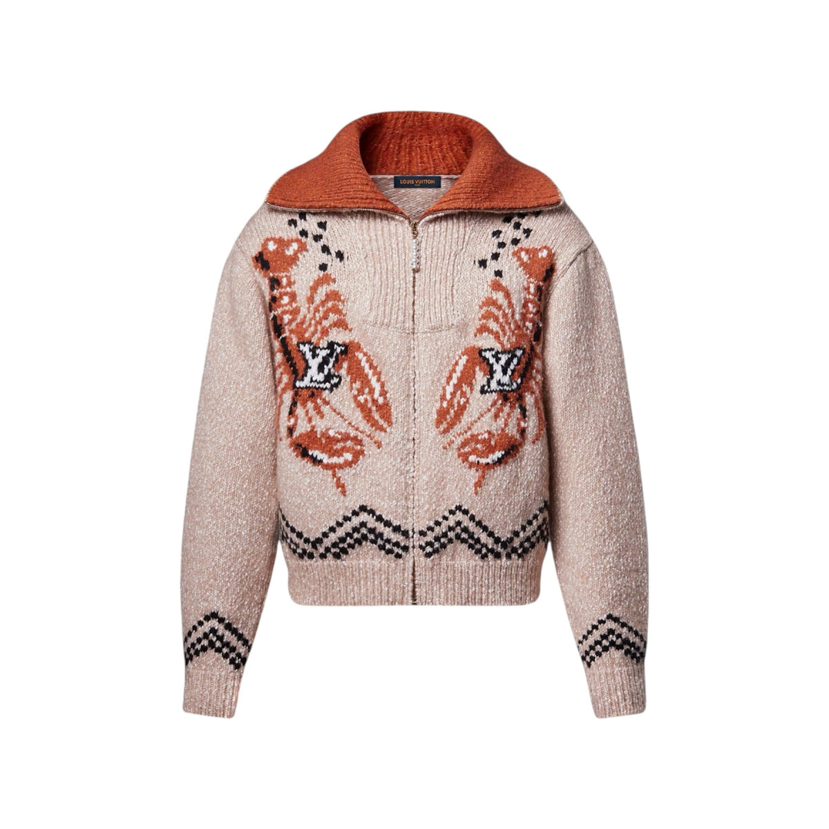 Zippered Knitted Blouson