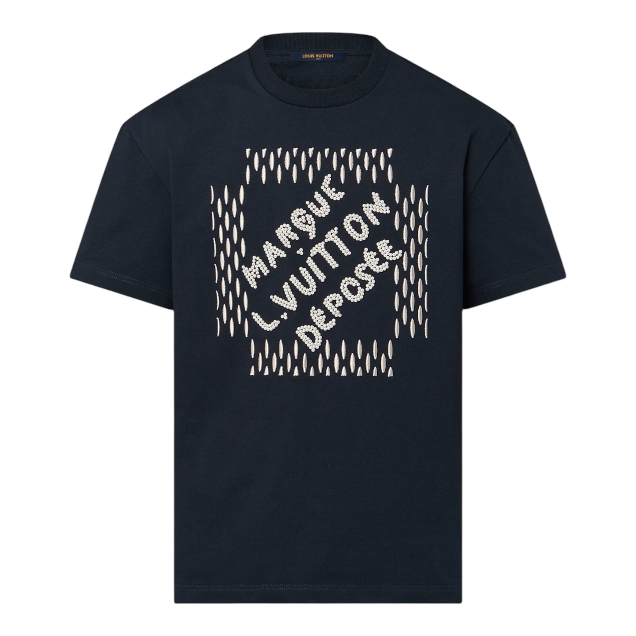 Embroidered Signature Cotton T-Shirt