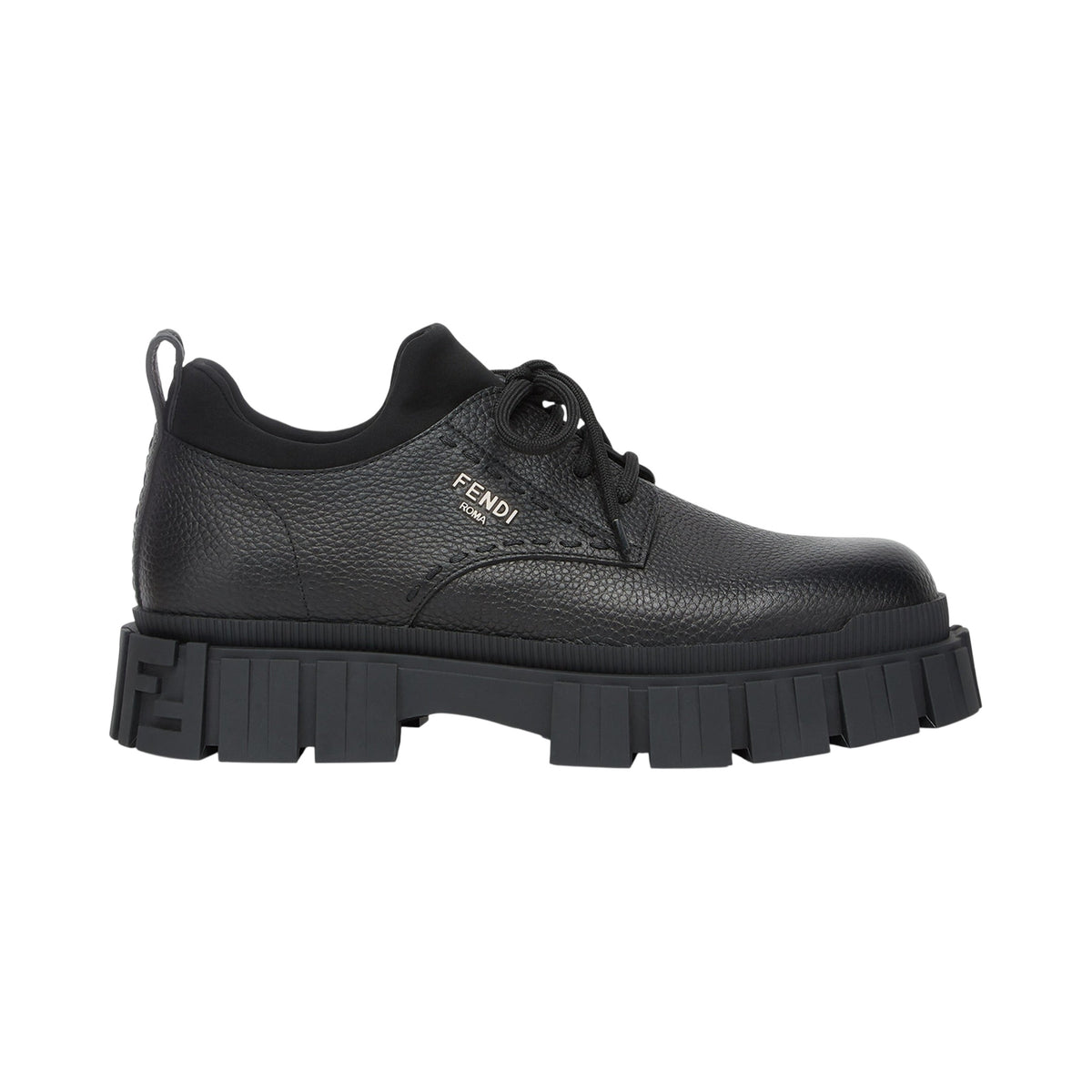 Fendi Leather Lace Up Boots Shoes