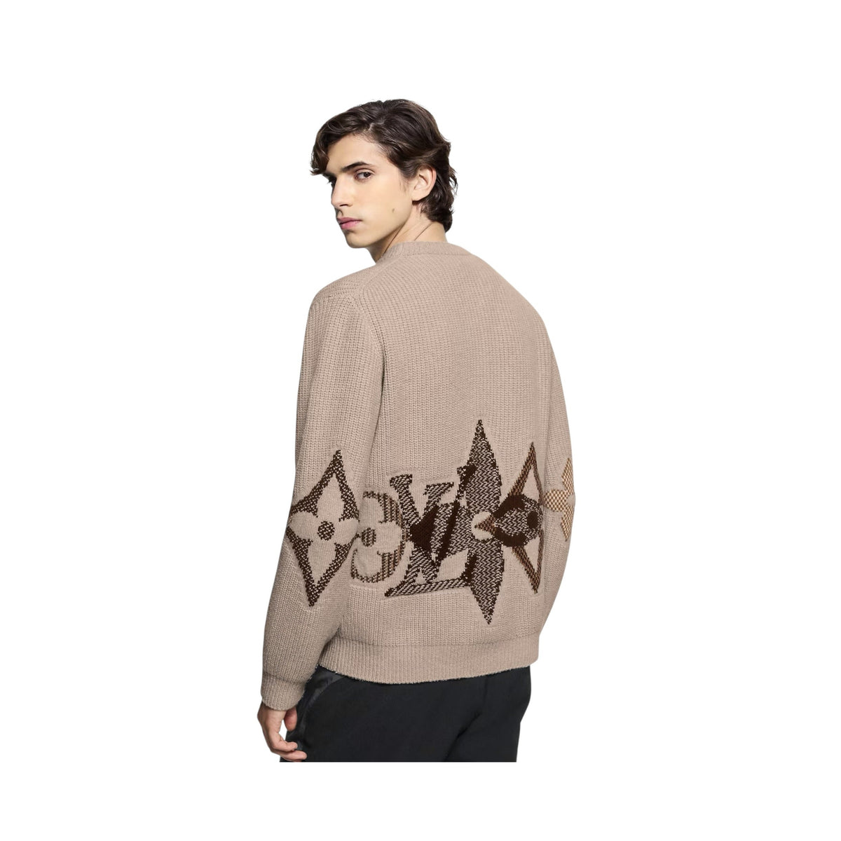 Graphic Knitted Crewneck