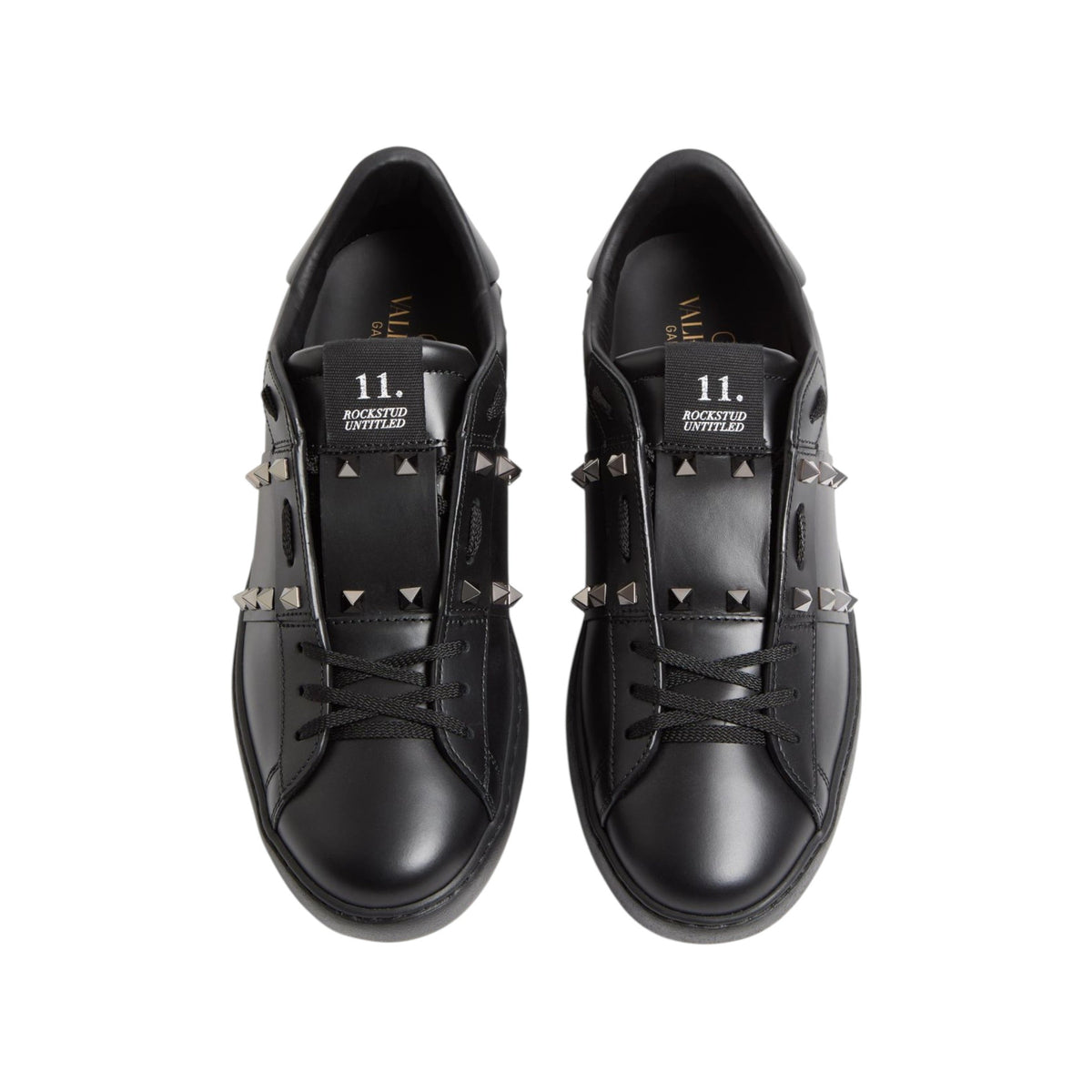 Rockstud Untitled Sneaker In Calfskin Leather