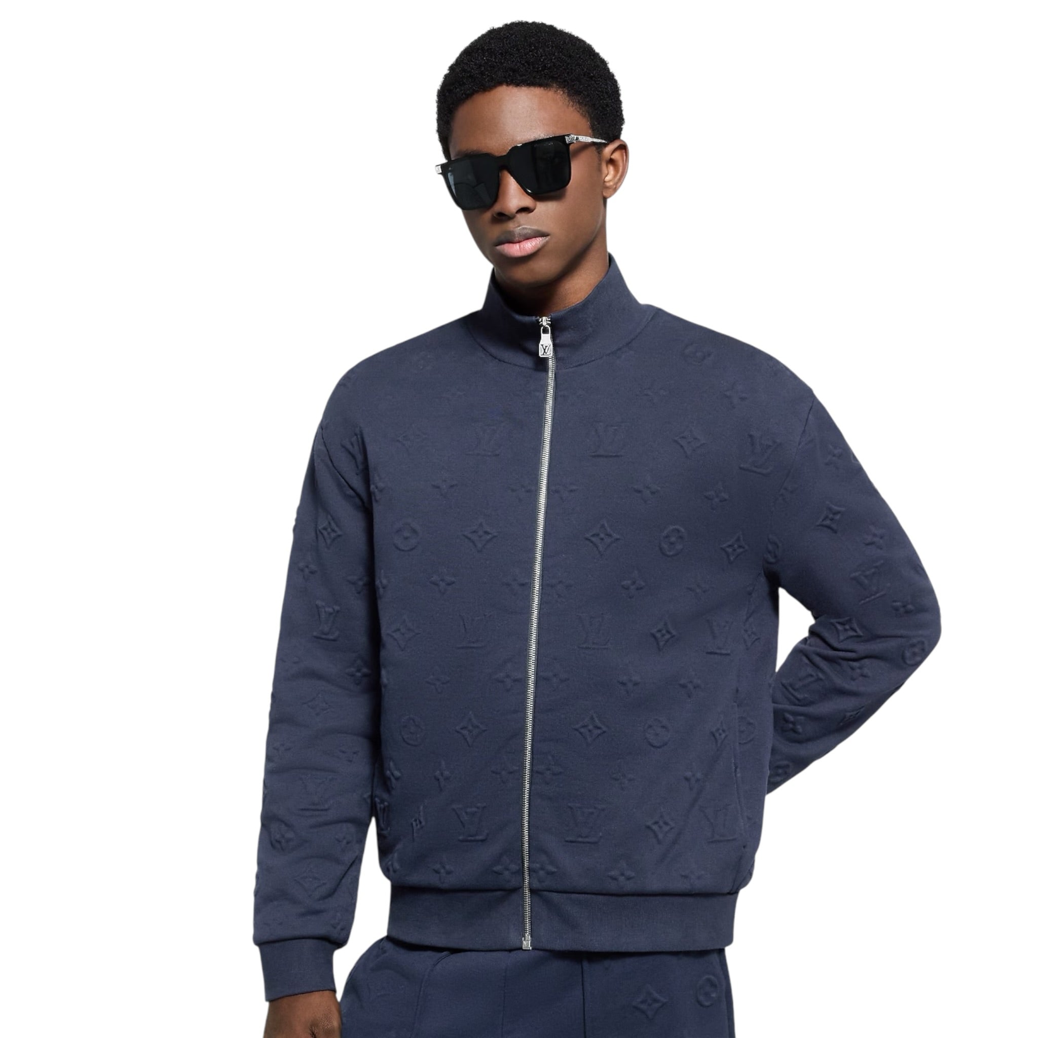 Monogram Embossed Track Top