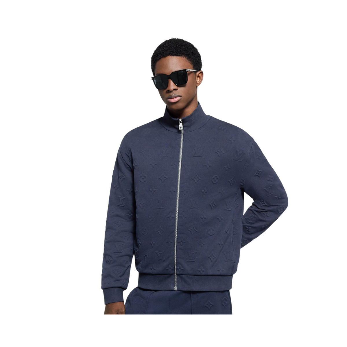 Monogram Embossed Track Top